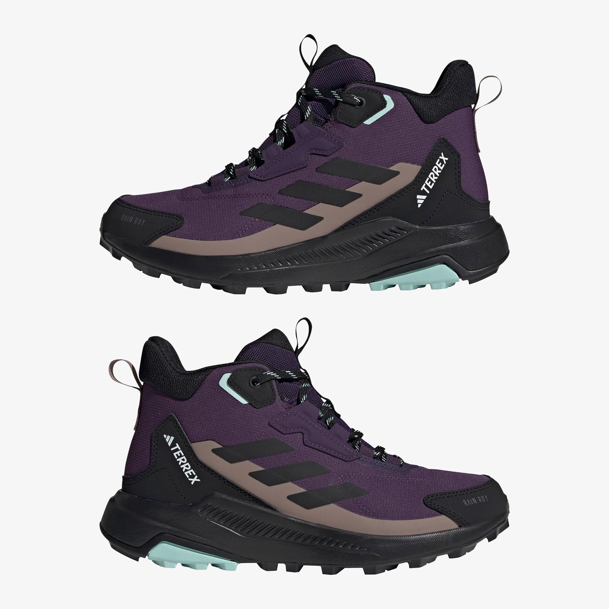 adidas Terrex Anylander Mid Rain.Rdy Kadın Mor Yürüyüş Ayakkabısı