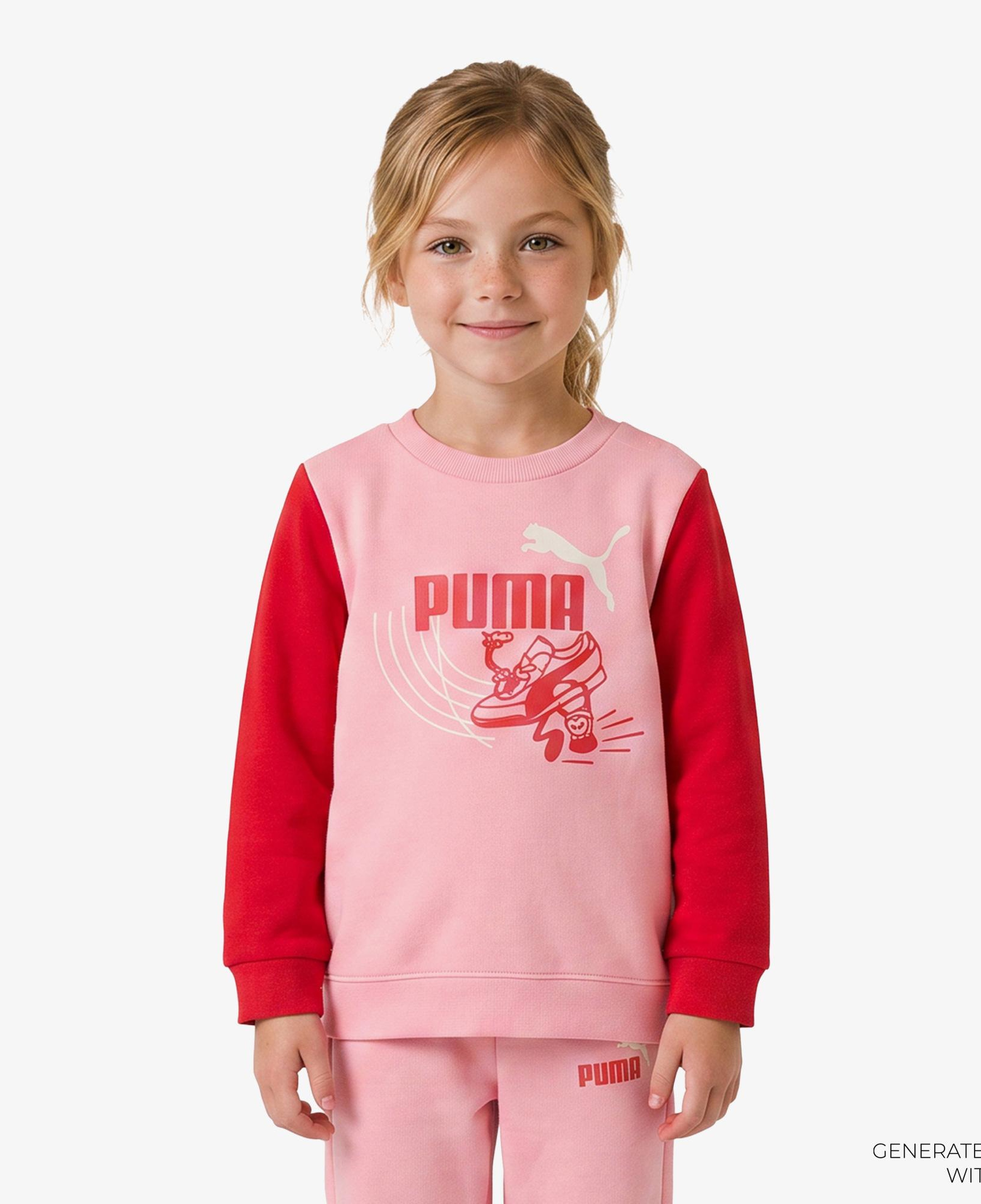 Puma Minicats Little Runners Çocuk Pembe Eşofman Takımı