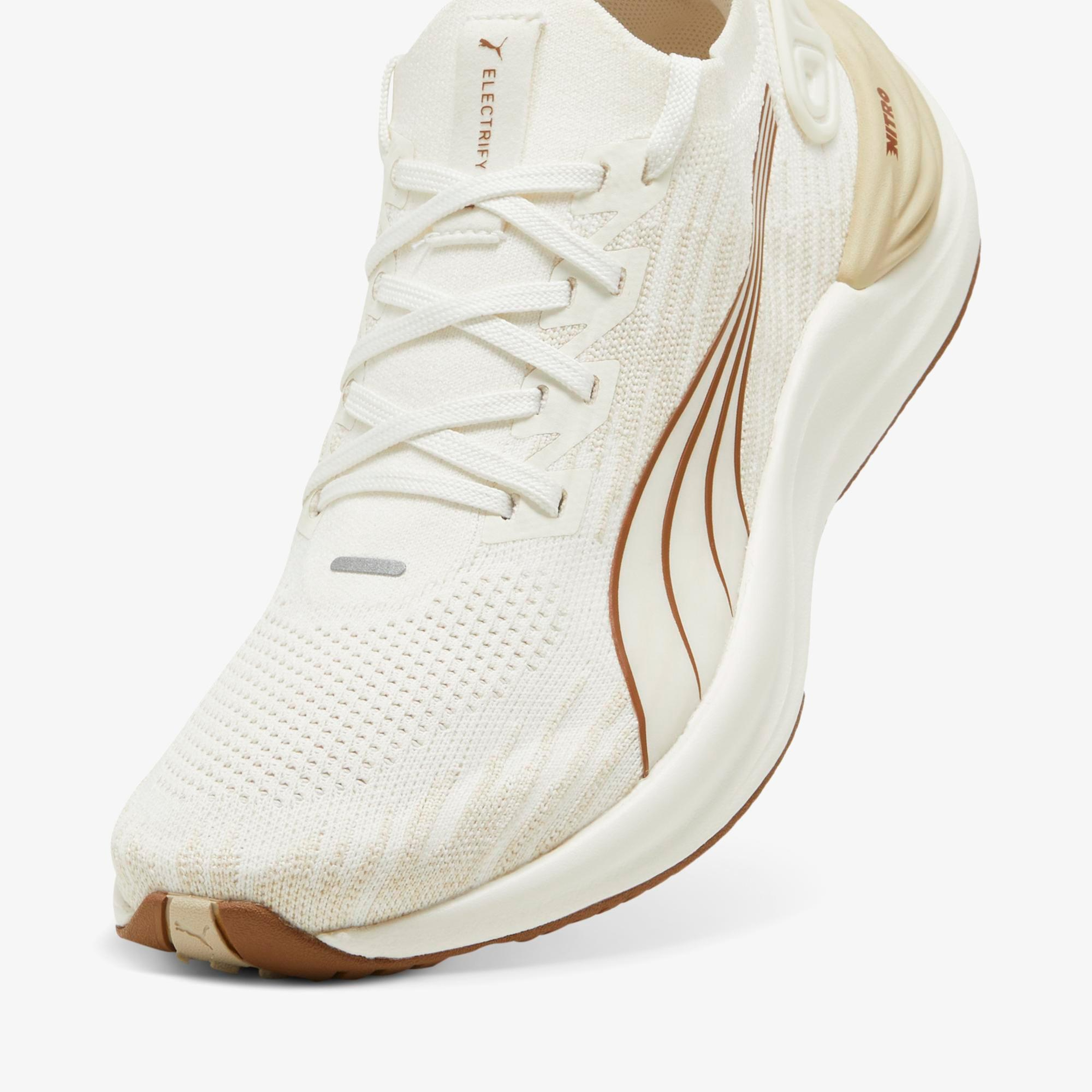Puma Electrify Nitro 3 Knit Wn Kadın Krem Koşu Ayakkabısı