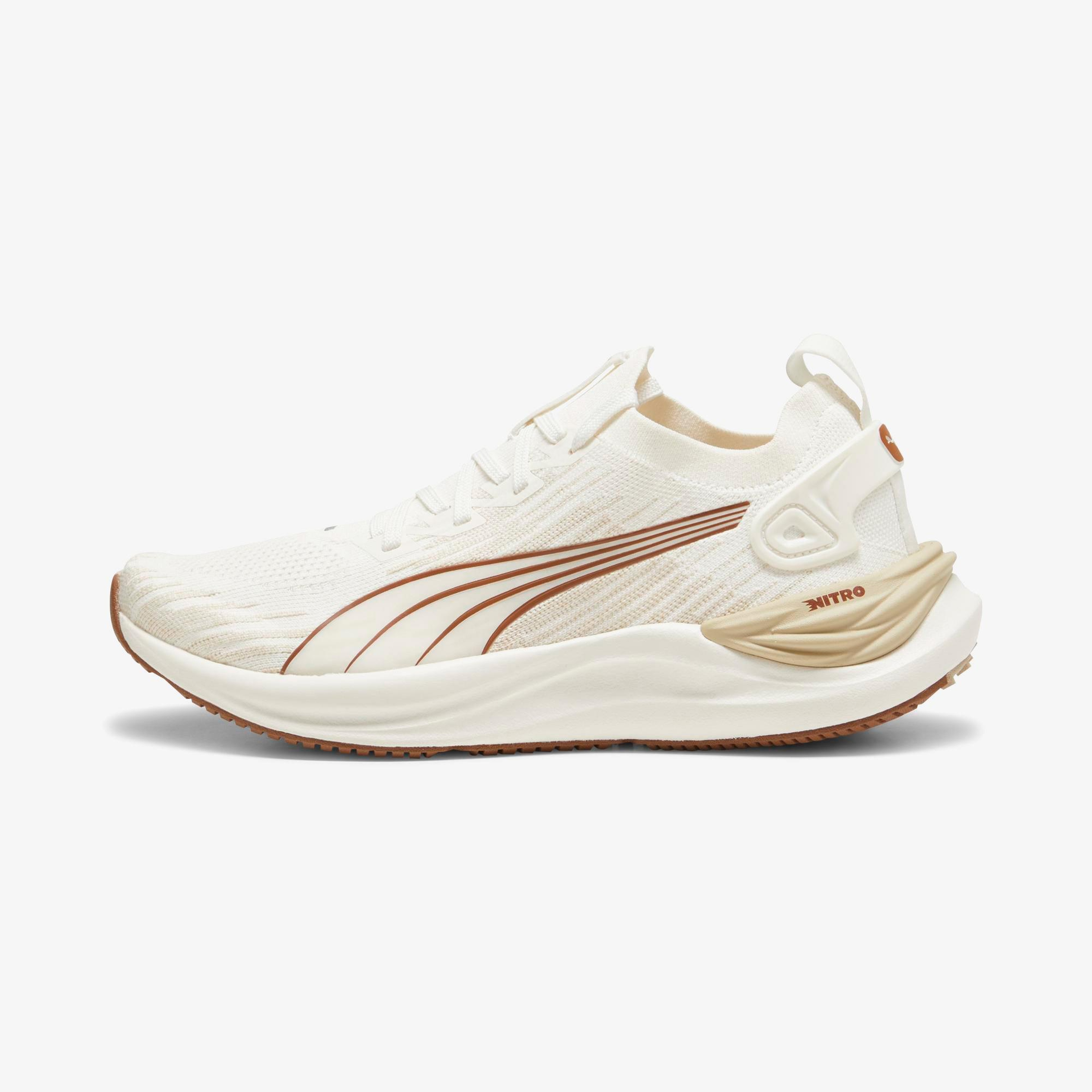 Puma Electrify Nitro 3 Knit Wn Kadın Krem Koşu Ayakkabısı