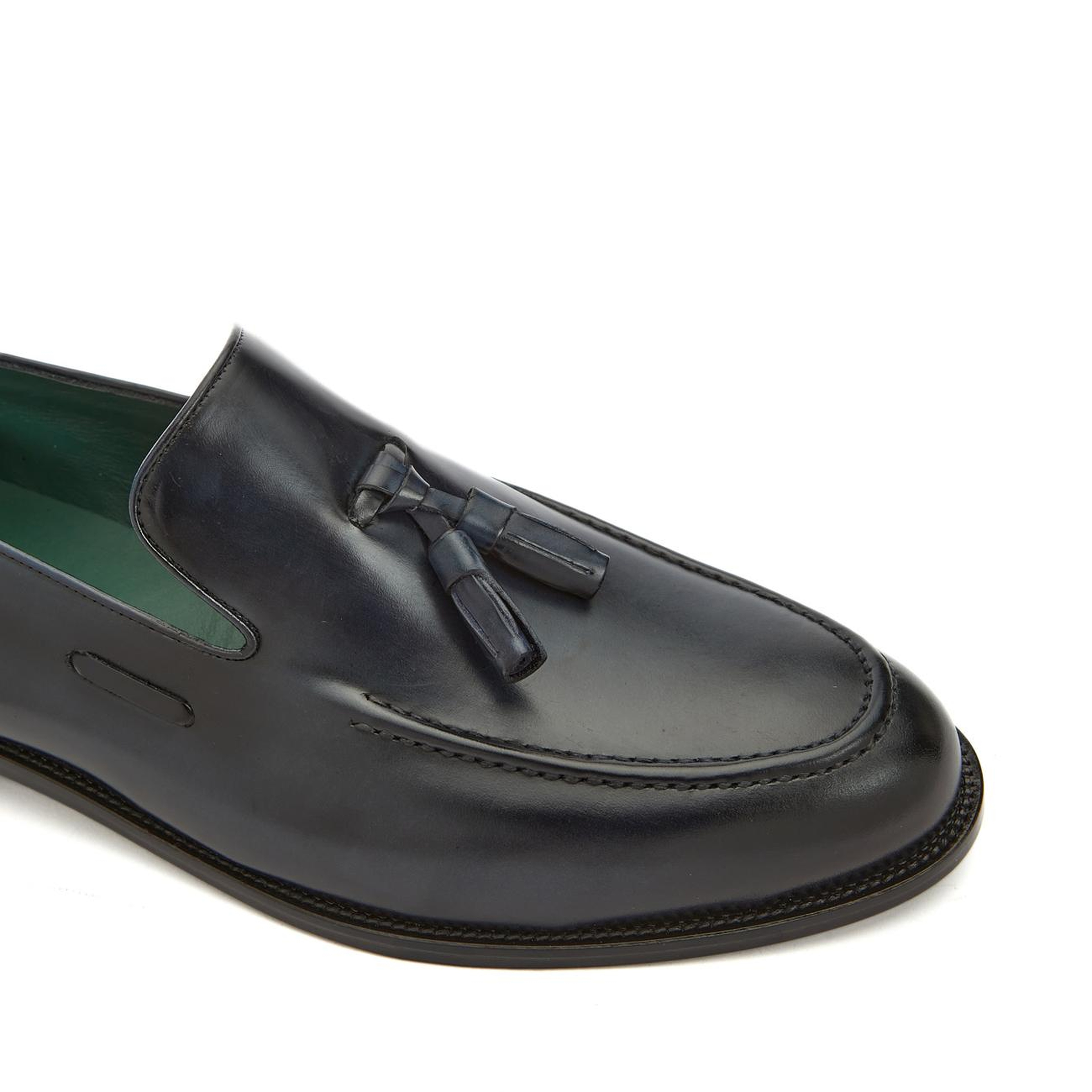 George Hogg Icons Erkek Lacivert Deri Loafer