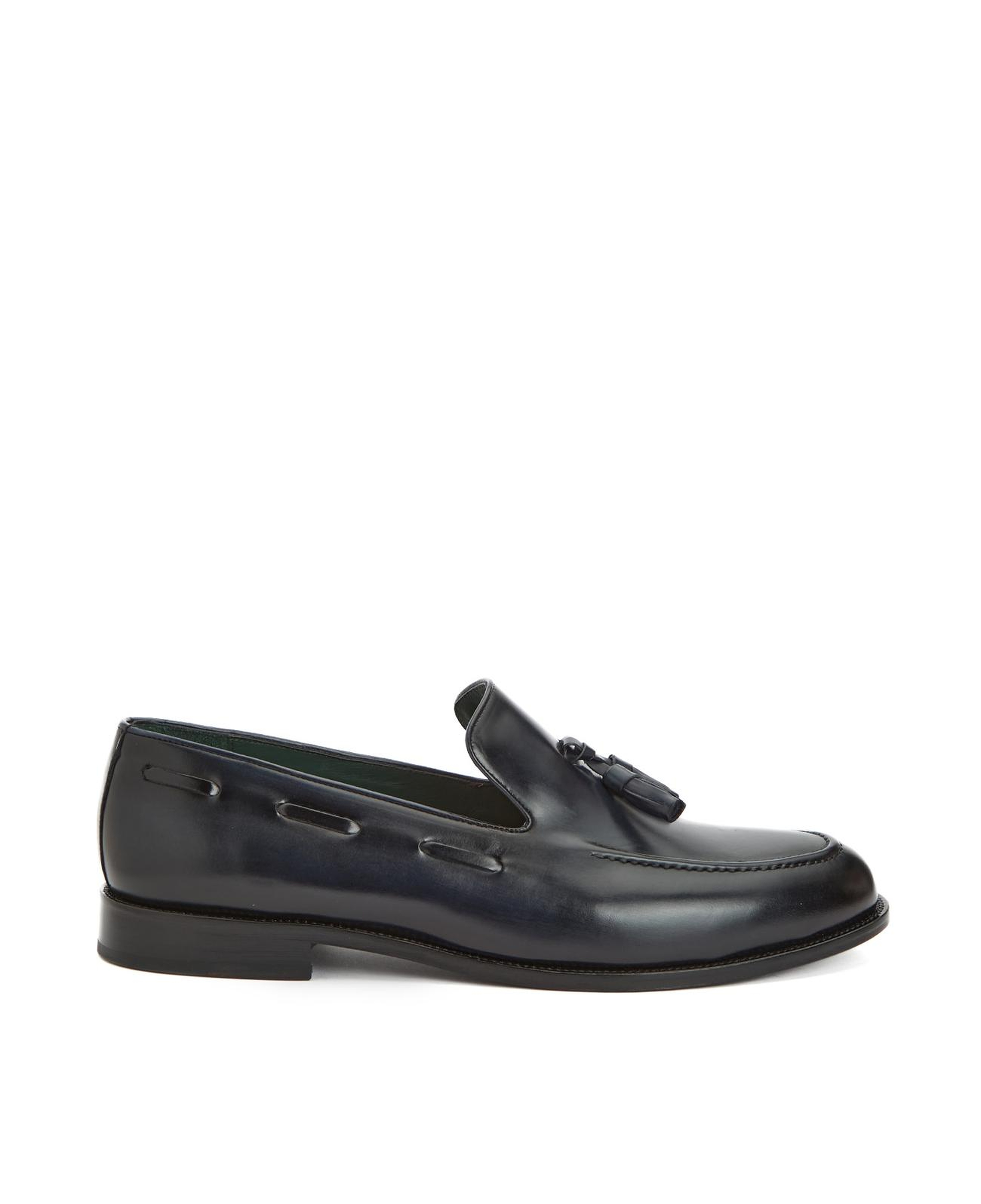 George Hogg Icons Erkek Lacivert Deri Loafer