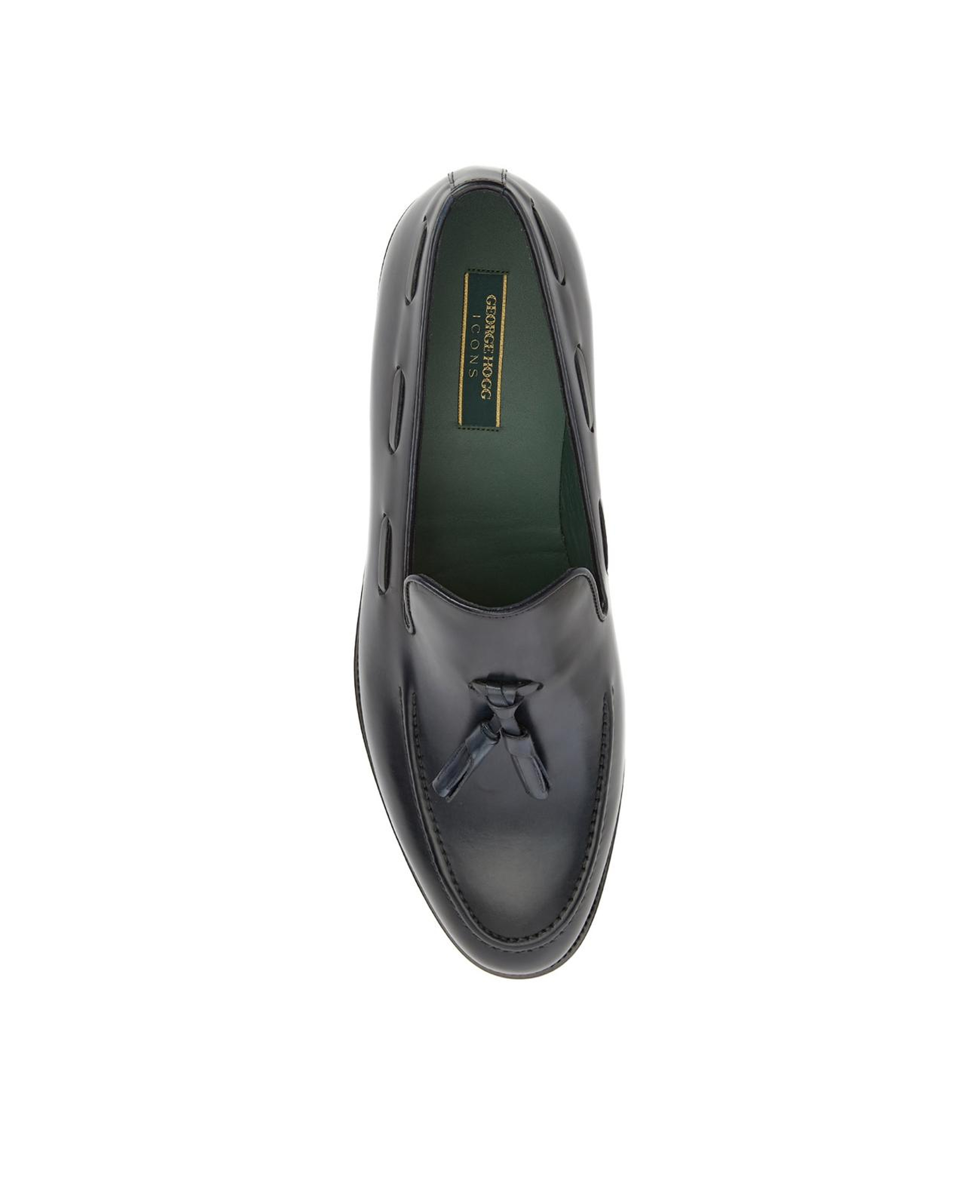 George Hogg Icons Erkek Lacivert Deri Loafer