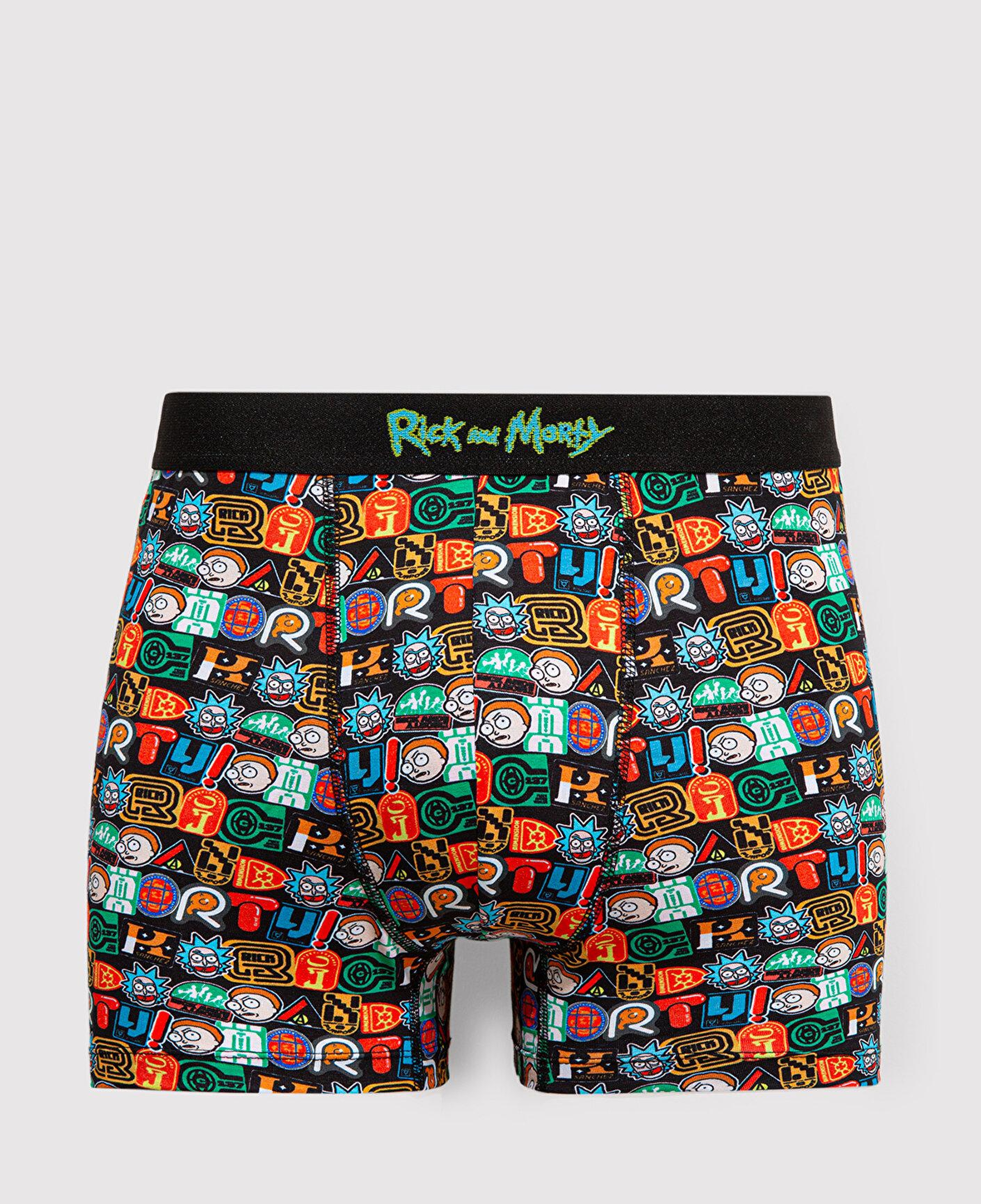 Mavi Rick And Morty Baskılı Renkli Boxer 0911985-34621