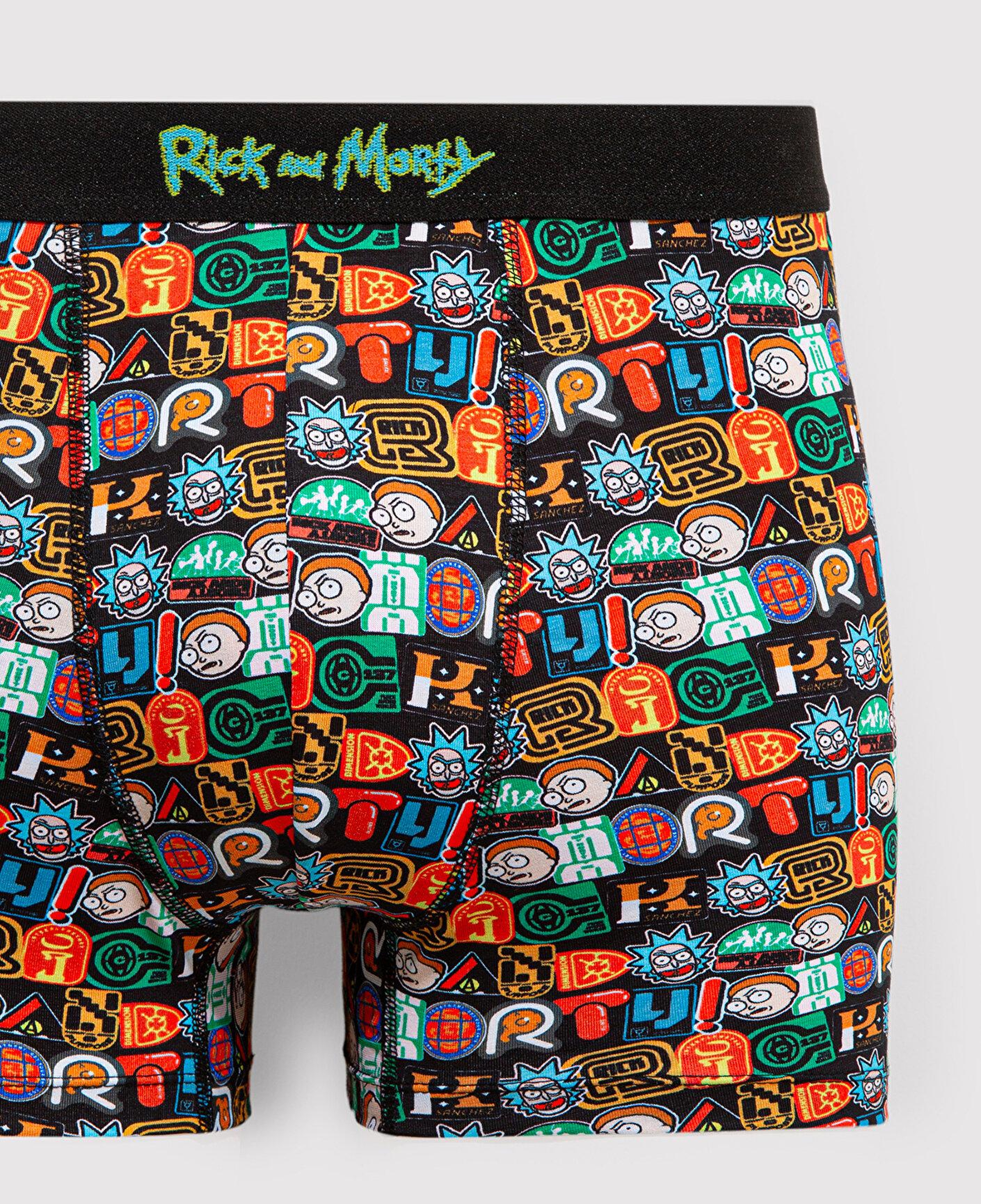 Mavi Rick And Morty Baskılı Renkli Boxer 0911985-34621