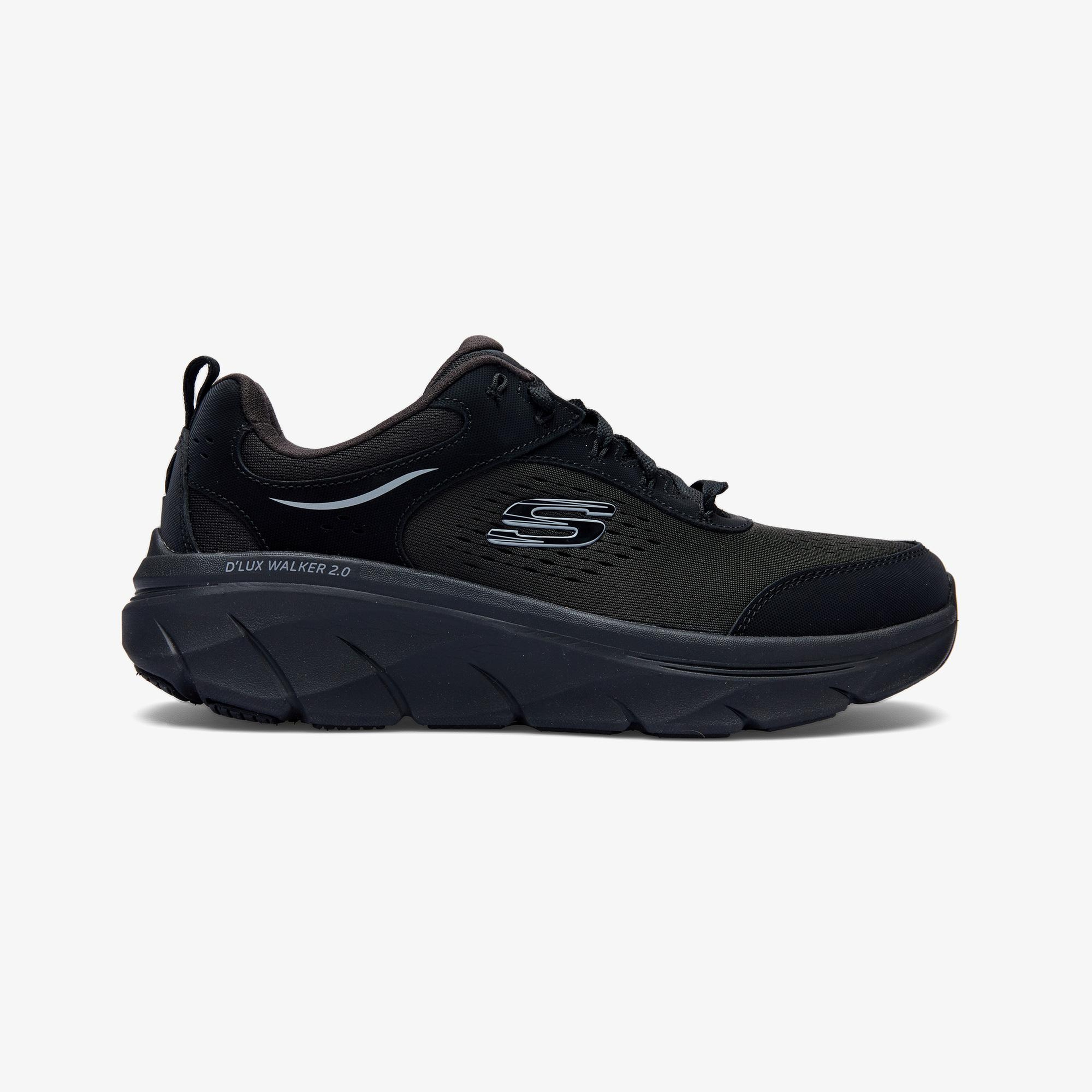 Skechers D'Lux Walker 2.0 Durven Erkek Siyah Yürüyüş Ayakkabısı