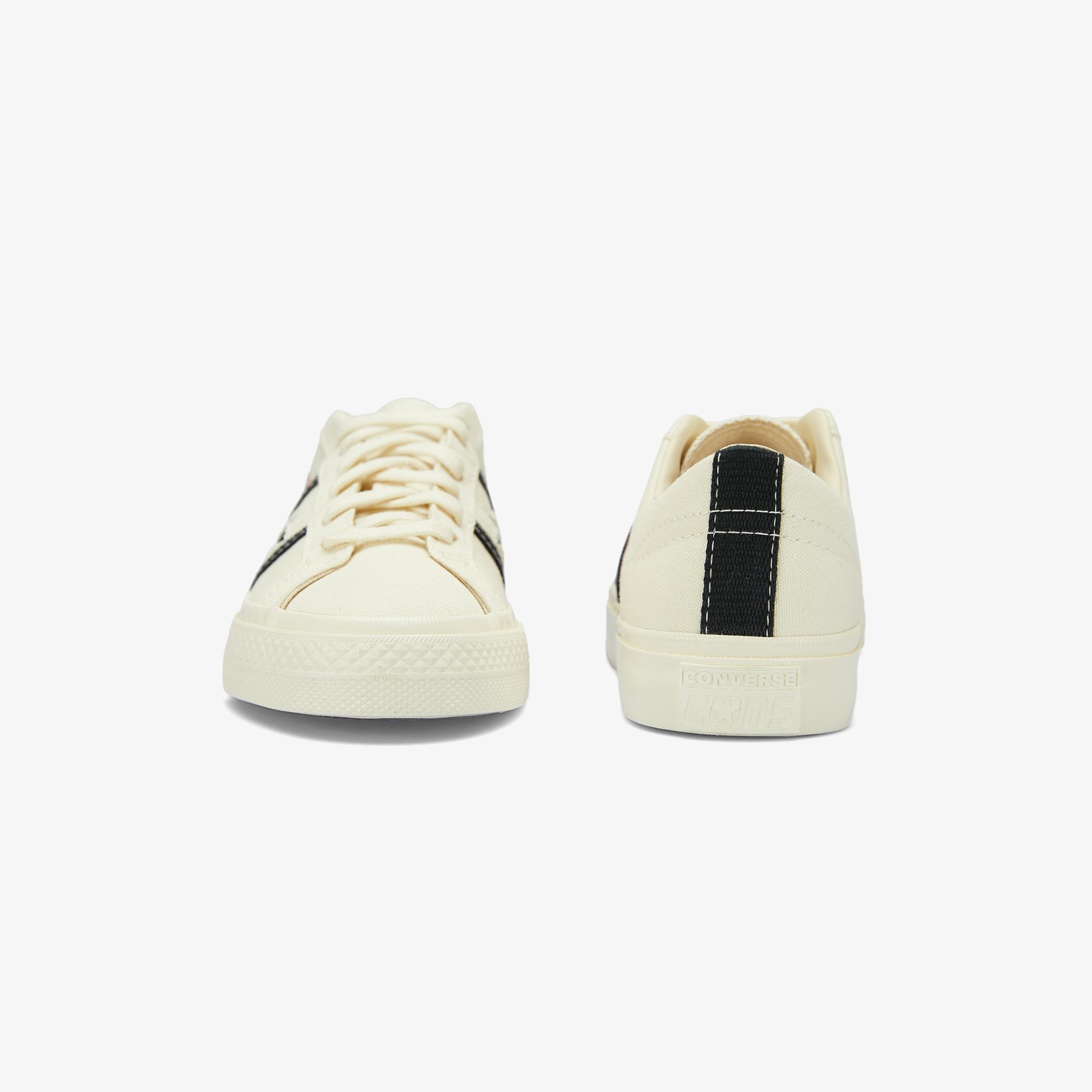 Converse X Comme Des Garçons Play One Star Academy Pro Unisex Krem Sneaker