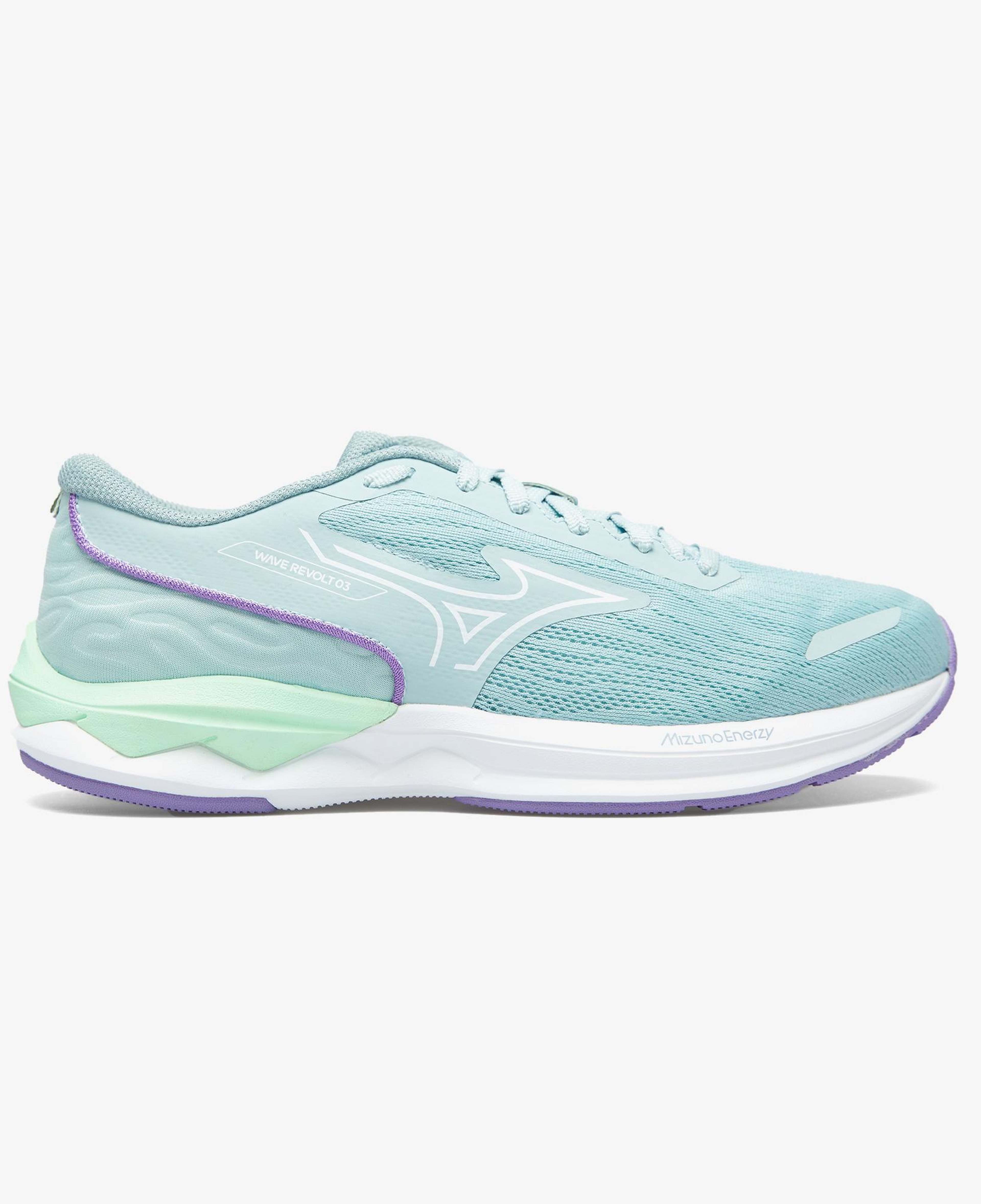 Mizuno Wave Revolt 3 Kadın Gri Koşu Ayakkabısı