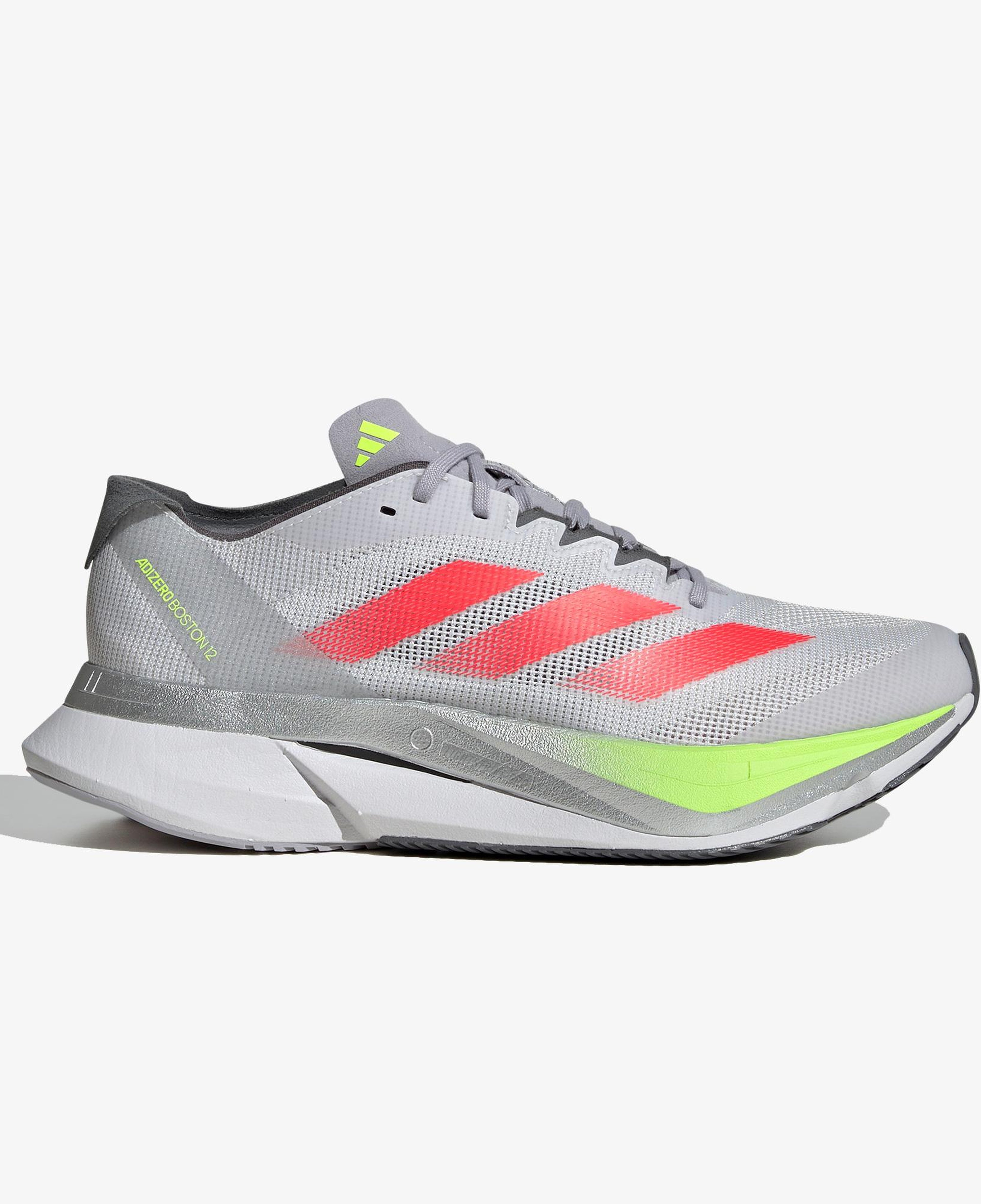 adidas Adizero Boston 12 Kadın Gri Koşu Ayakkabısı