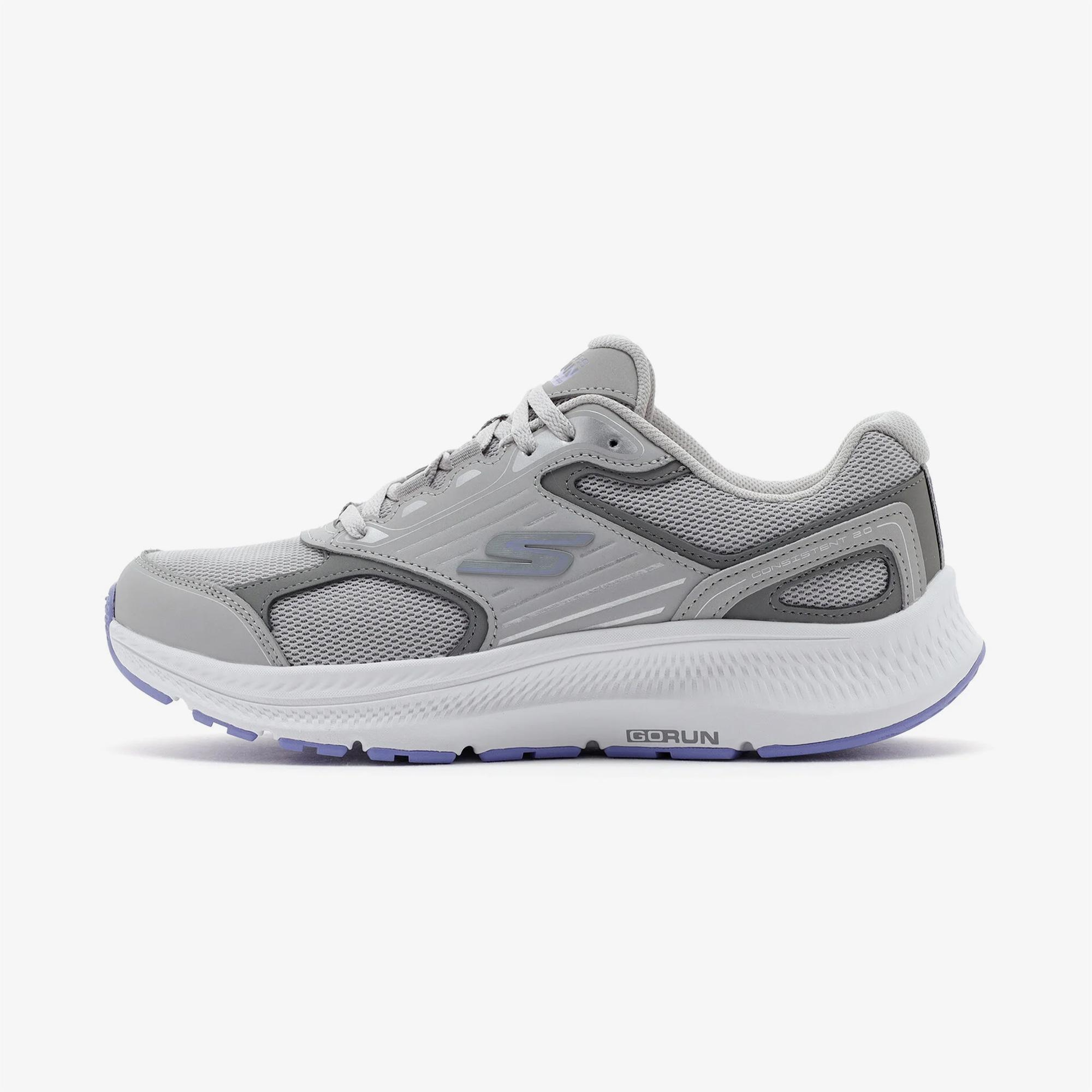 Skechers Go Run Consistent 2.0 Kadın Gri Koşu Ayakkabısı