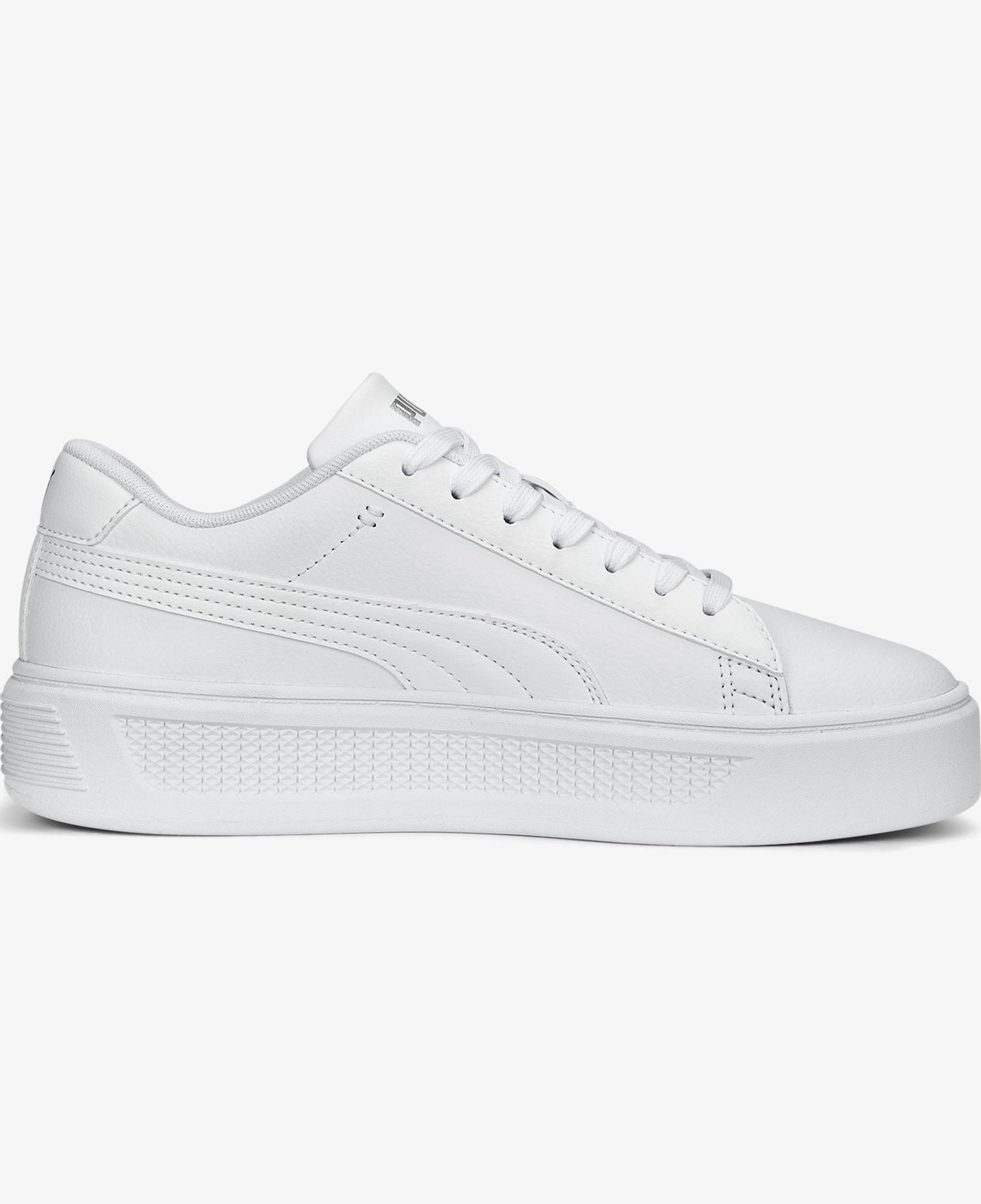 Puma Smash Platform V3 Kadın Beyaz Spor Ayakkabı