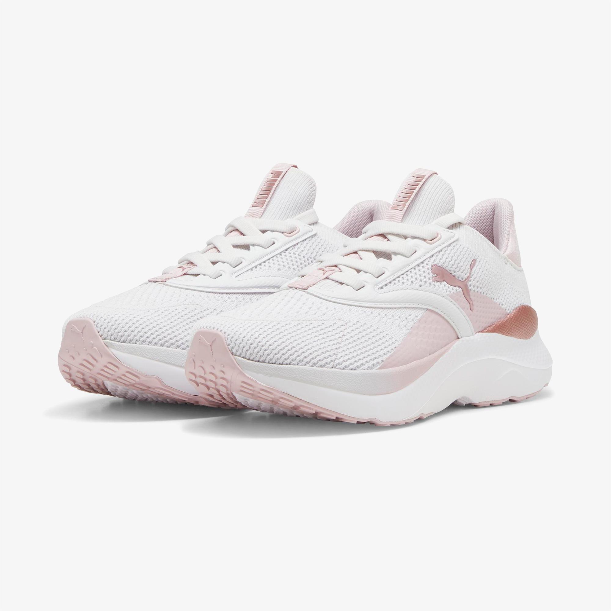 Puma Softride Mayve Kadın Pembe/Beyaz Koşu Ayakkabısı