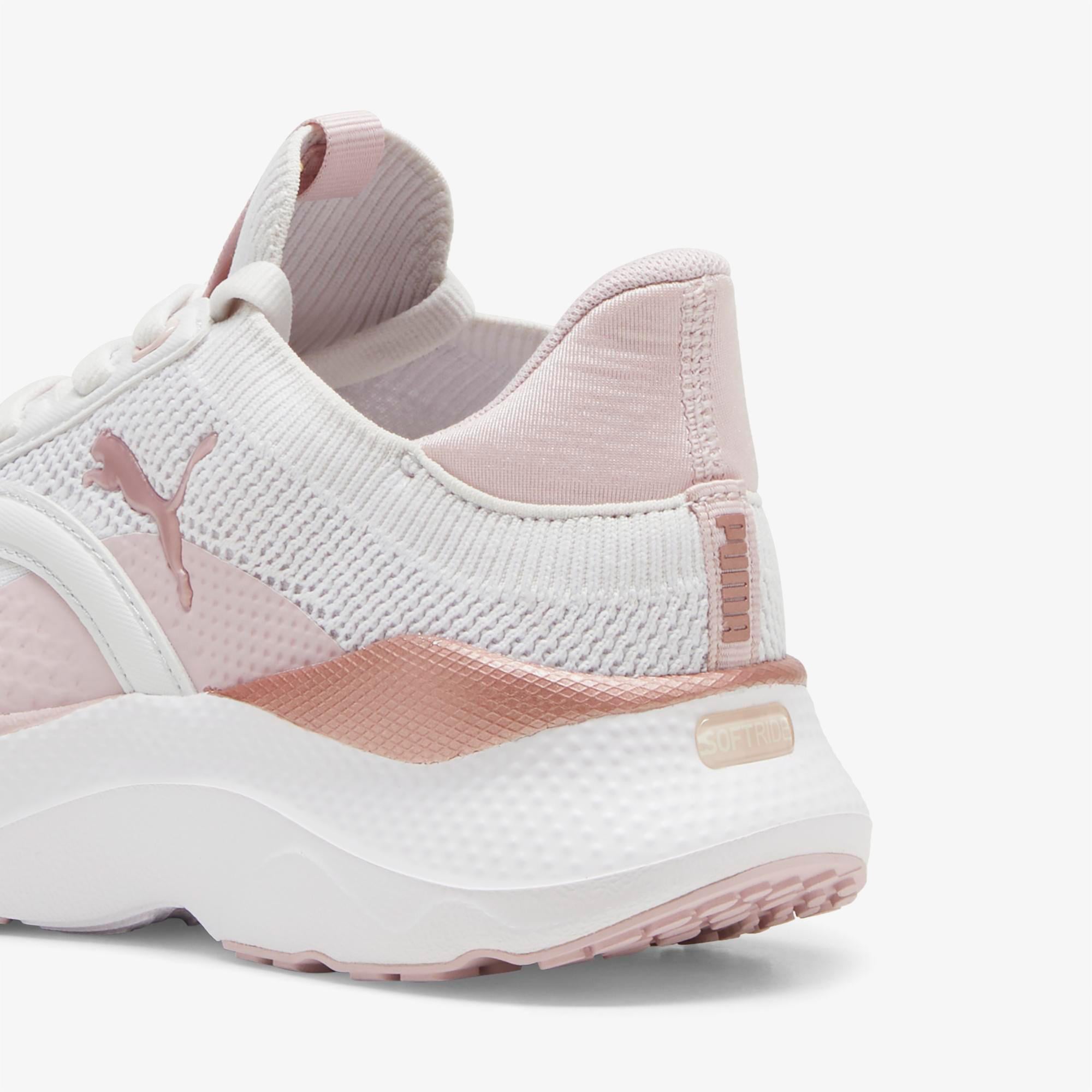 Puma Softride Mayve Kadın Pembe/Beyaz Koşu Ayakkabısı