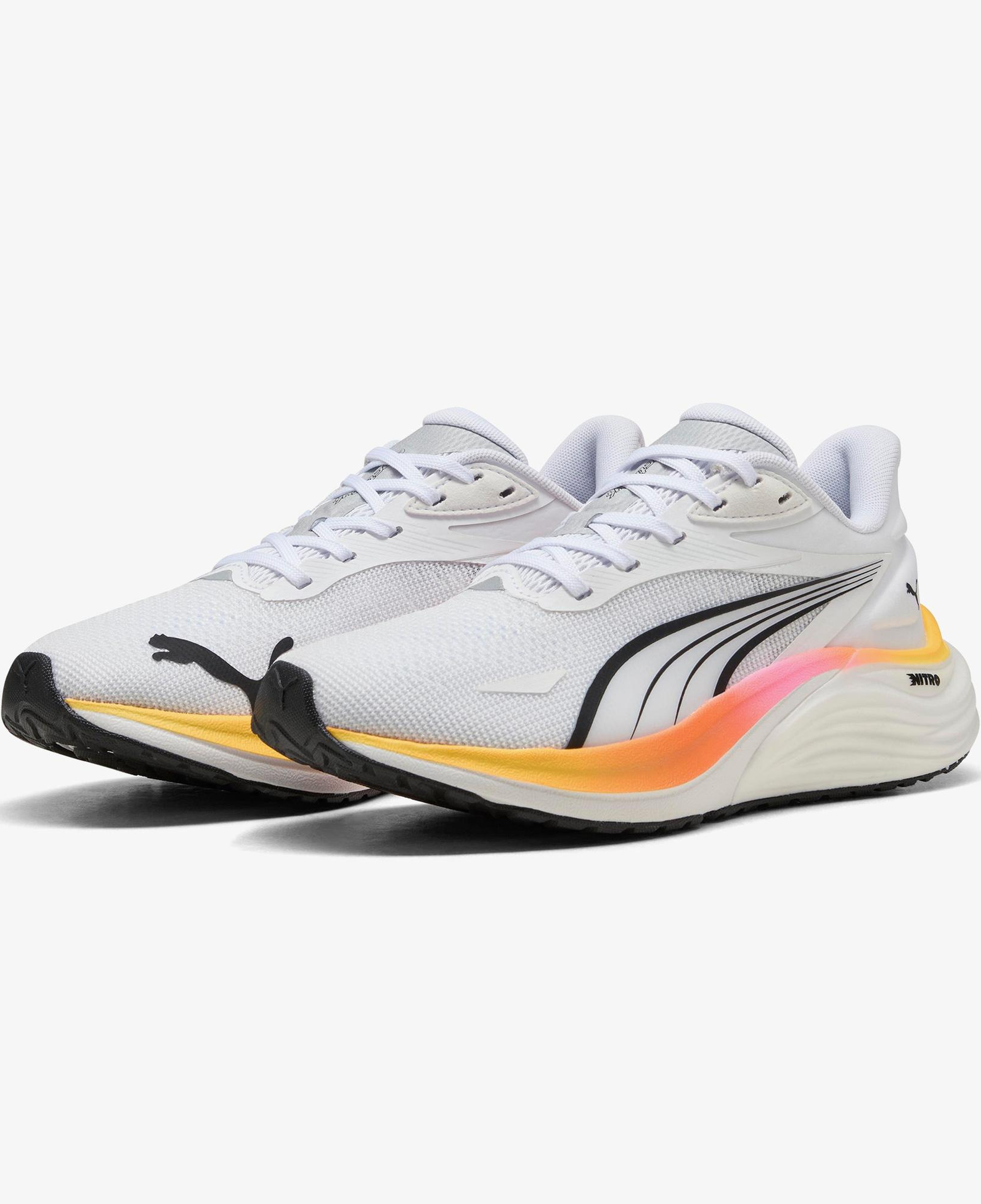 Puma Electrify Nitro 4 Kadın Beyaz Koşu Ayakkabısı