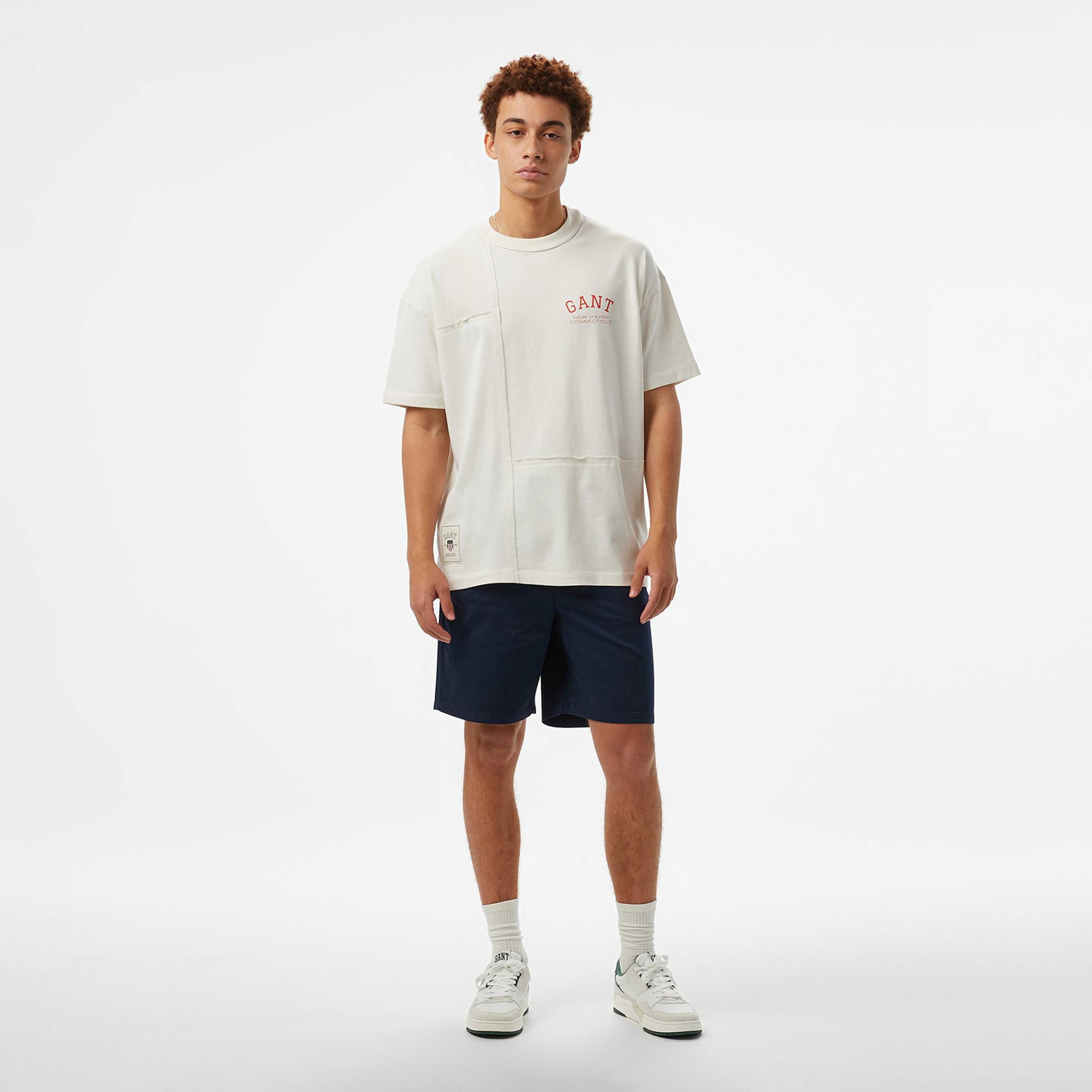GANT Erkek Beyaz T-Shirt