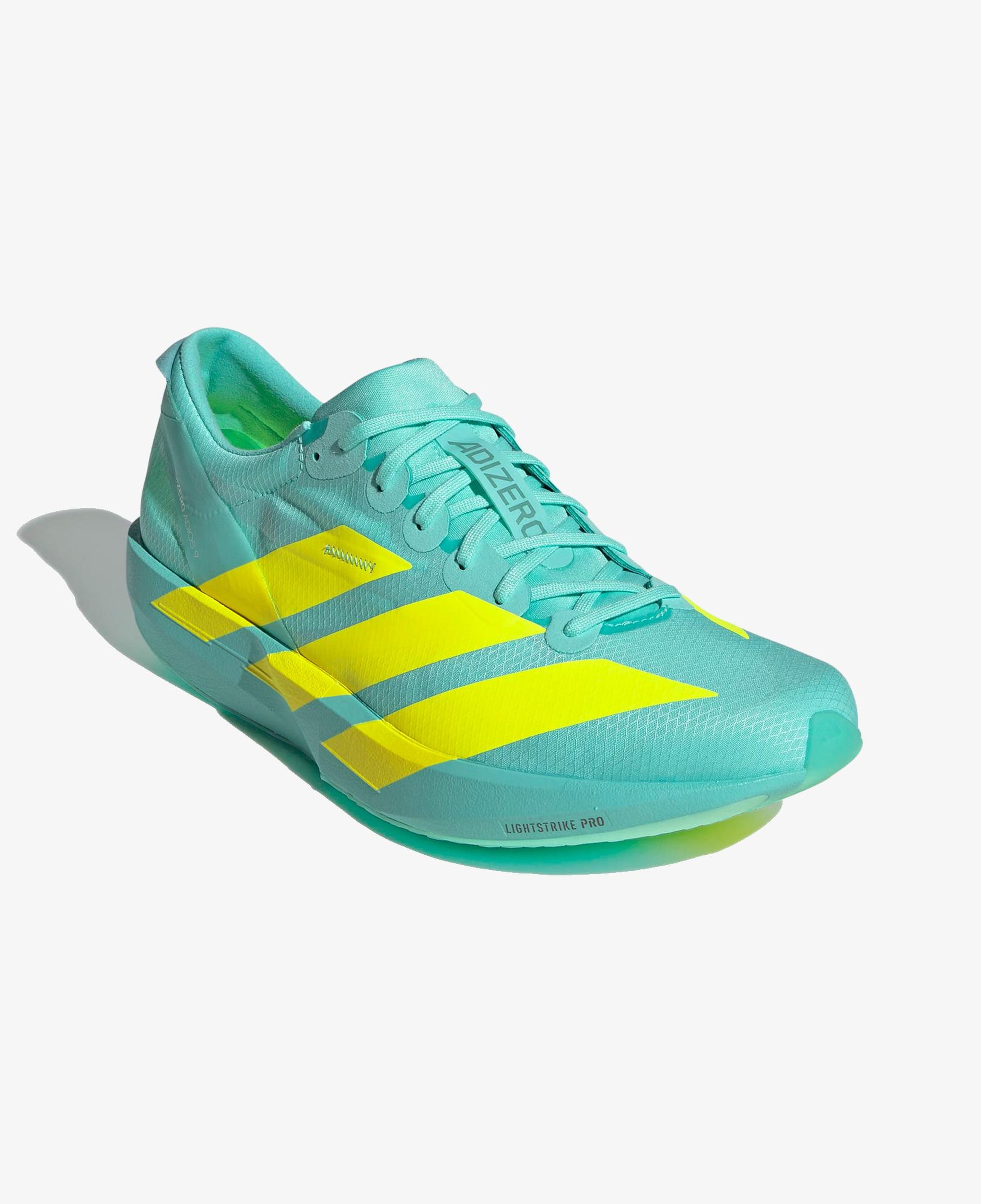 adidas Adizero Adios 9 Erkek Mavi Koşu Ayakkabısı