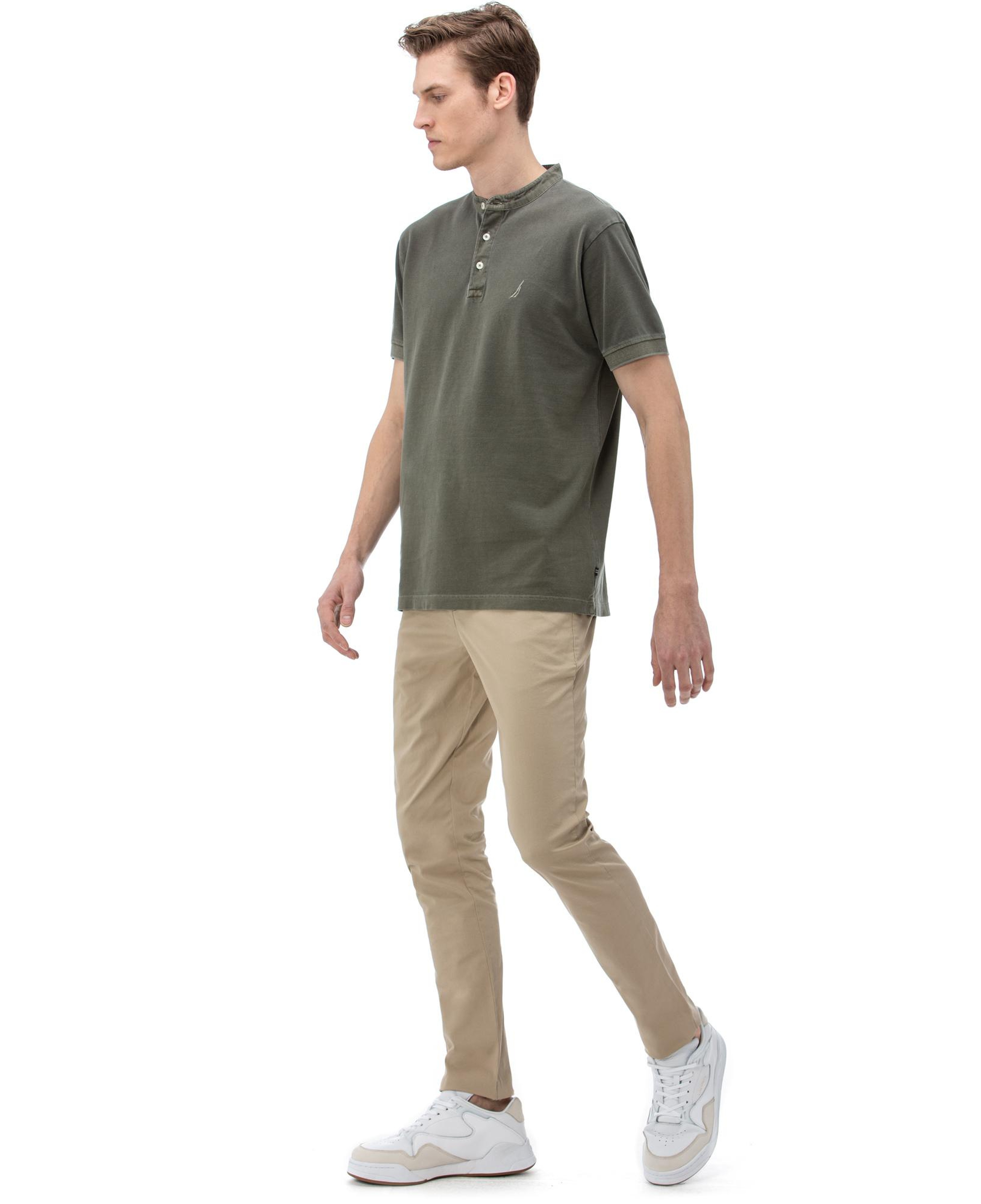 Nautica Erkek Bej Slim Fit Chino Pantolon