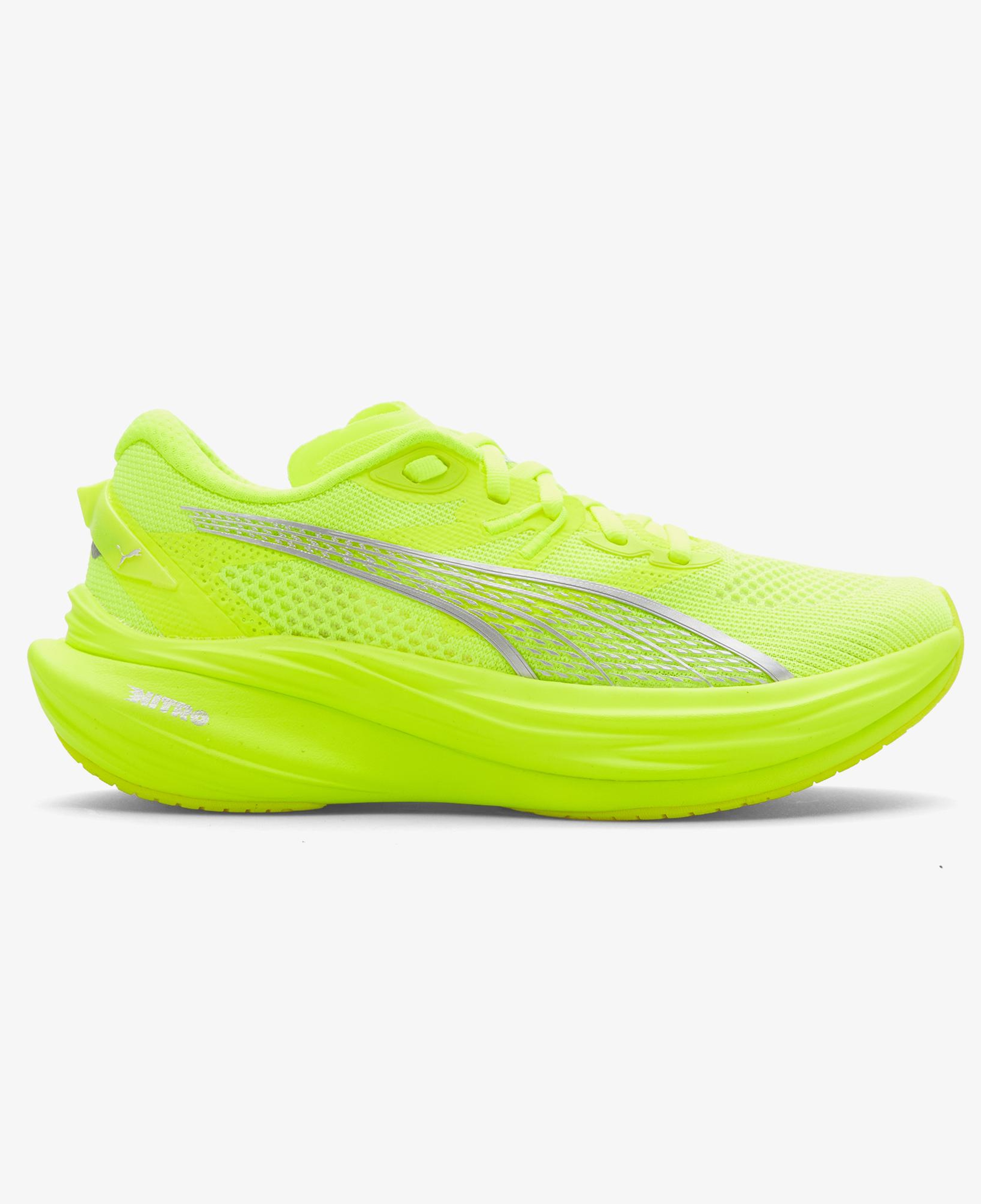 Puma Deviate Nitro 3 Kadın Gri Koşu Ayakkabısı
