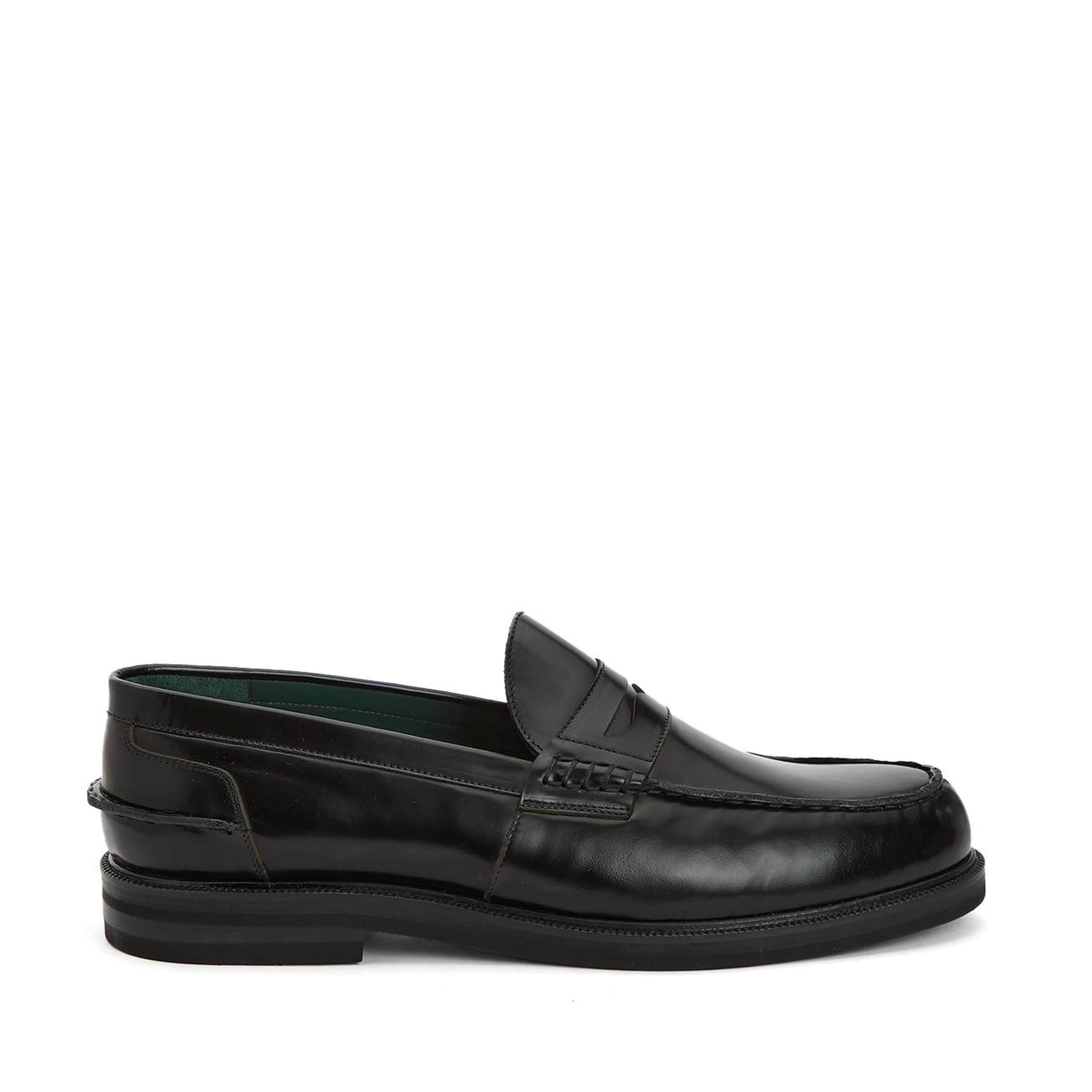 George Hogg Erkek Siyah Deri Loafer