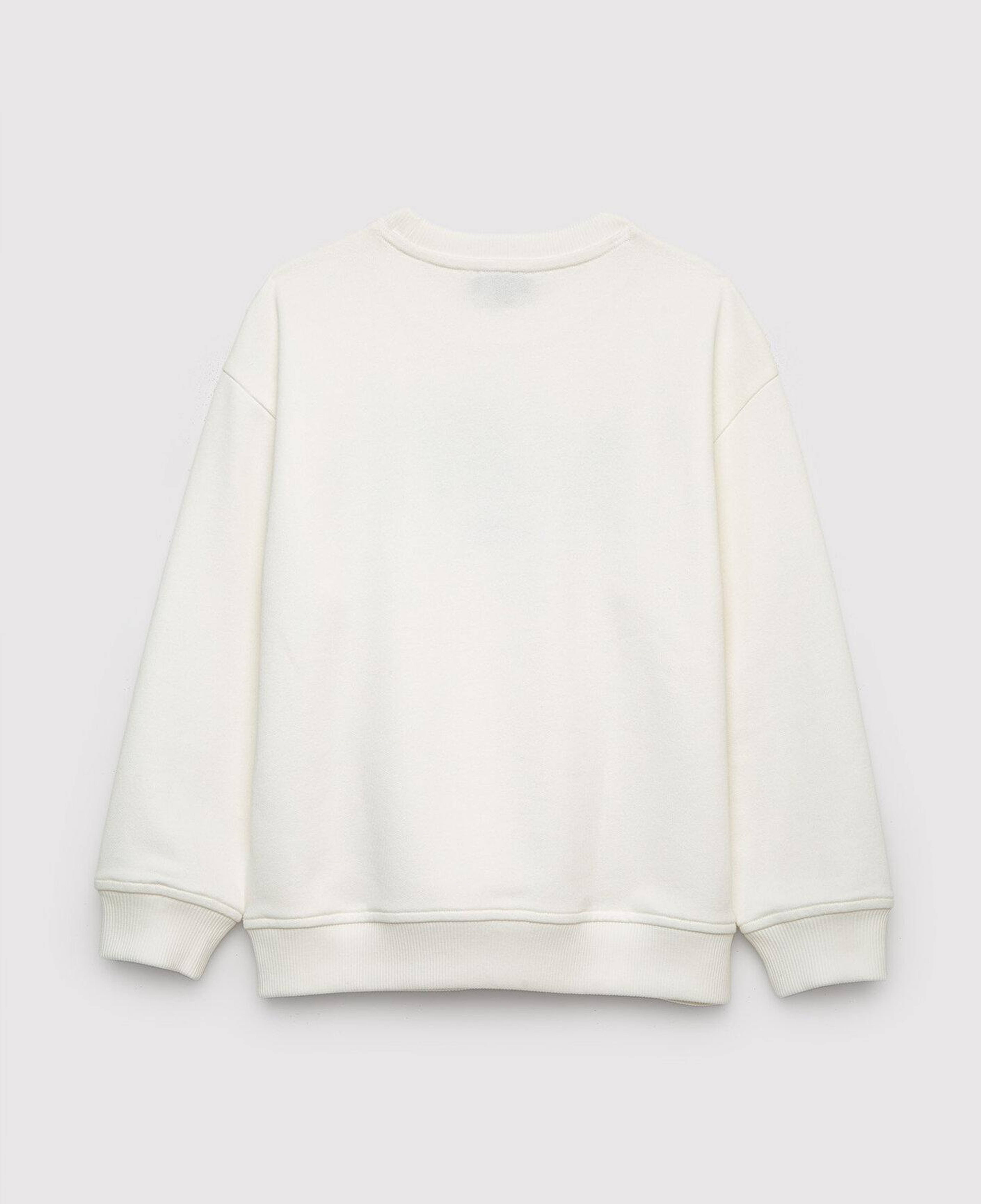 Mavi Mavi Logo Baskılı Ekru Sweatshirt 6S10218-70057