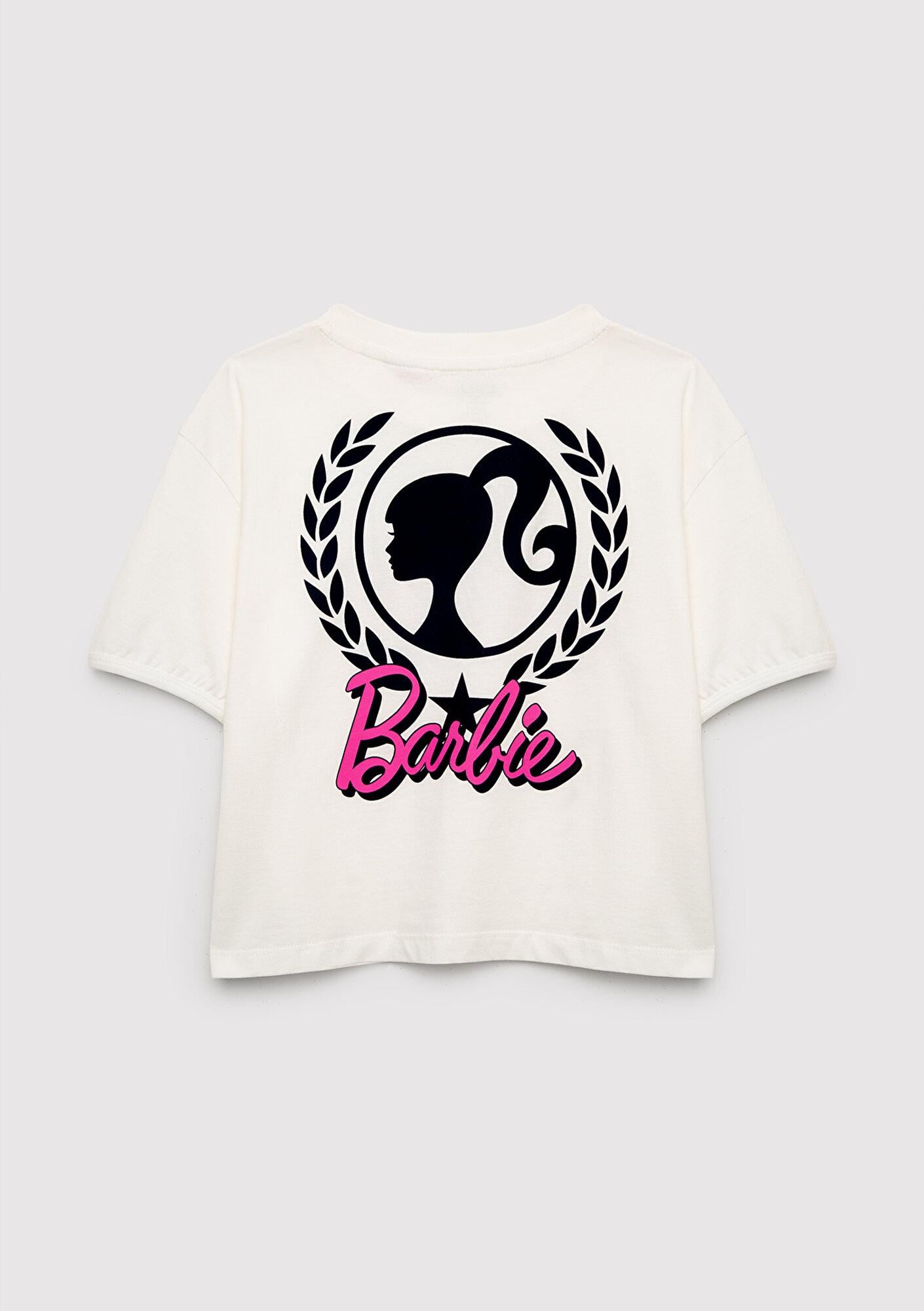 Mavi Barbie Baskılı Tişört Loose Fit / Bol Rahat Kesim 7610482-70057