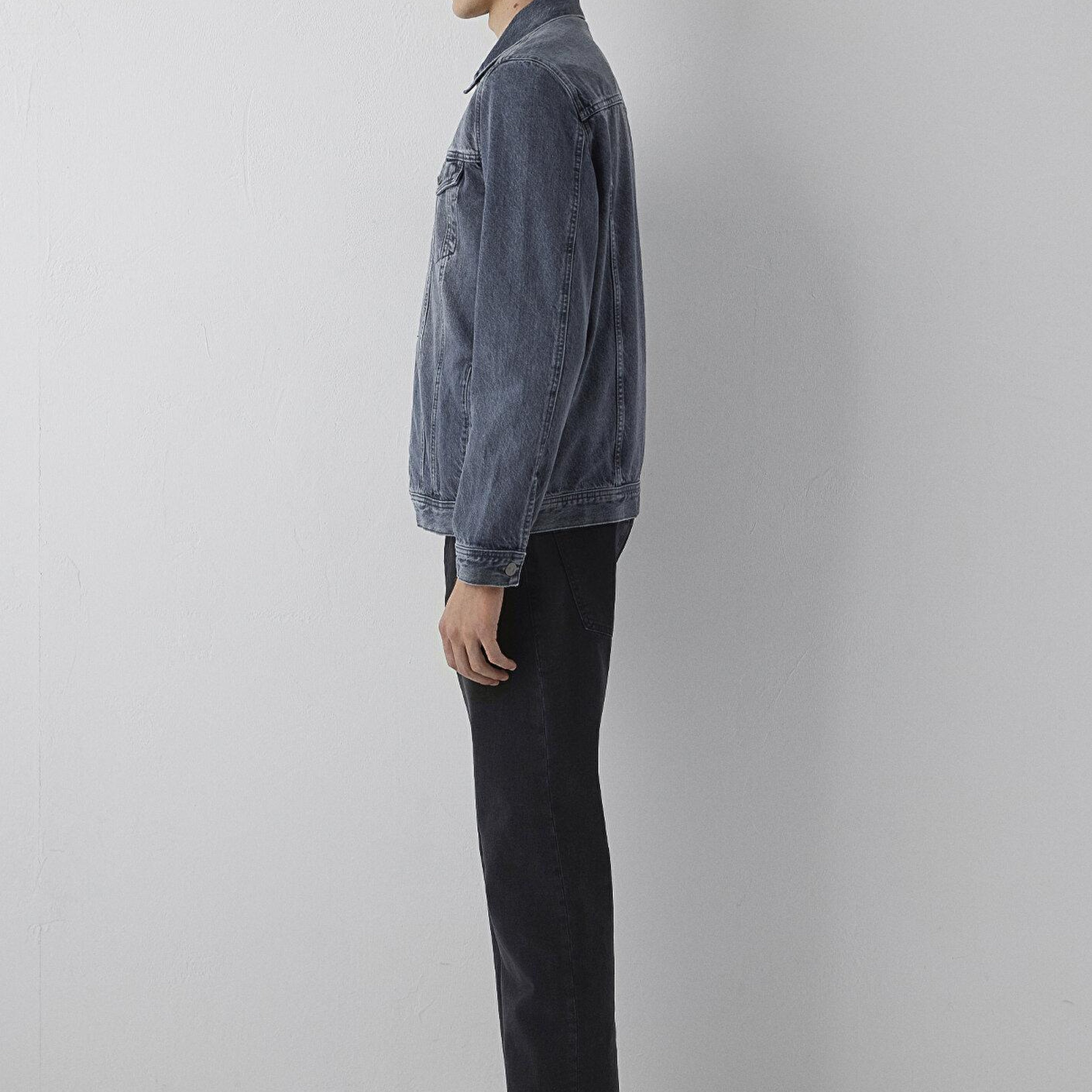 Mavi Drake Classic Denim Gri Denim Ceket 010143-A4066