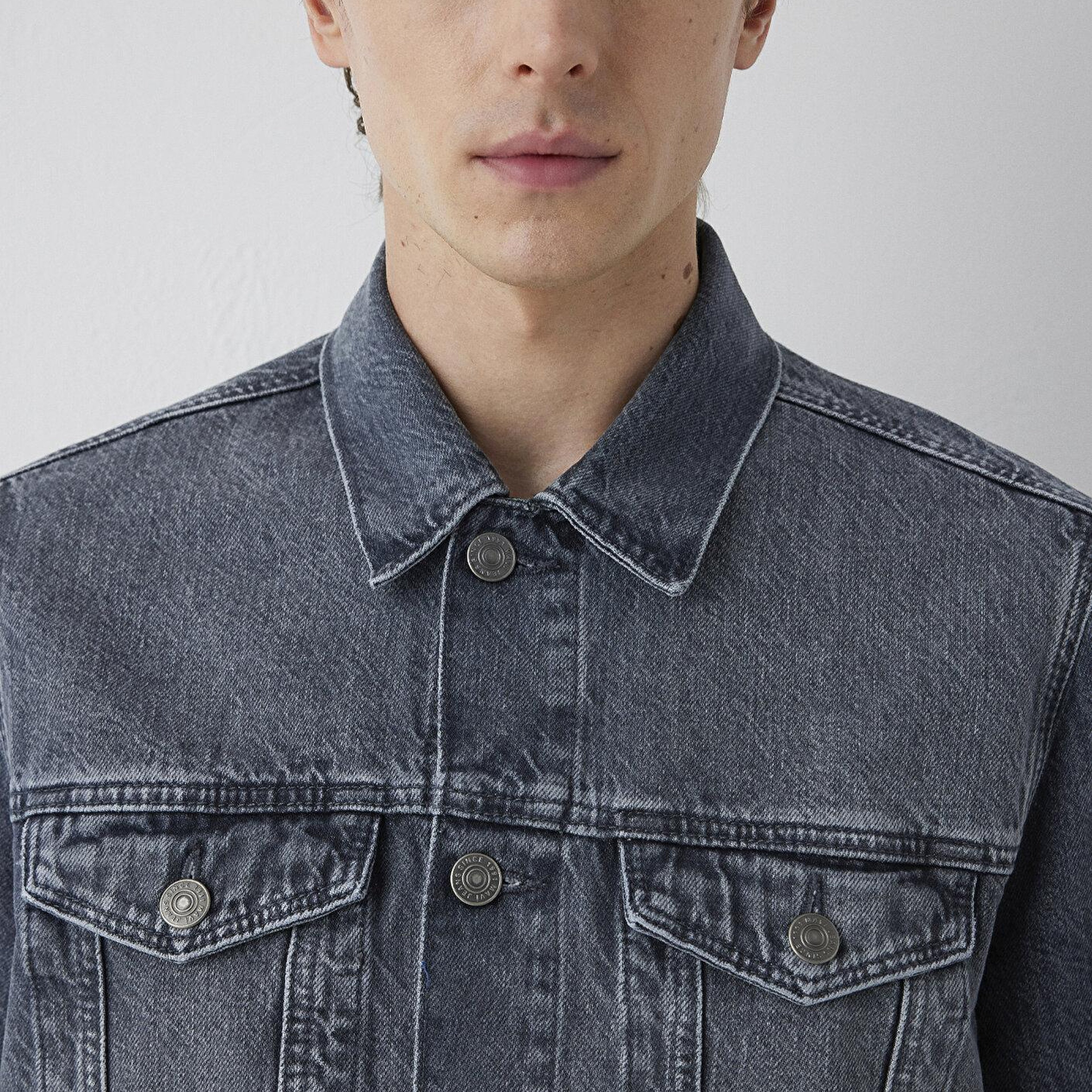 Mavi Drake Classic Denim Gri Denim Ceket 010143-A4066