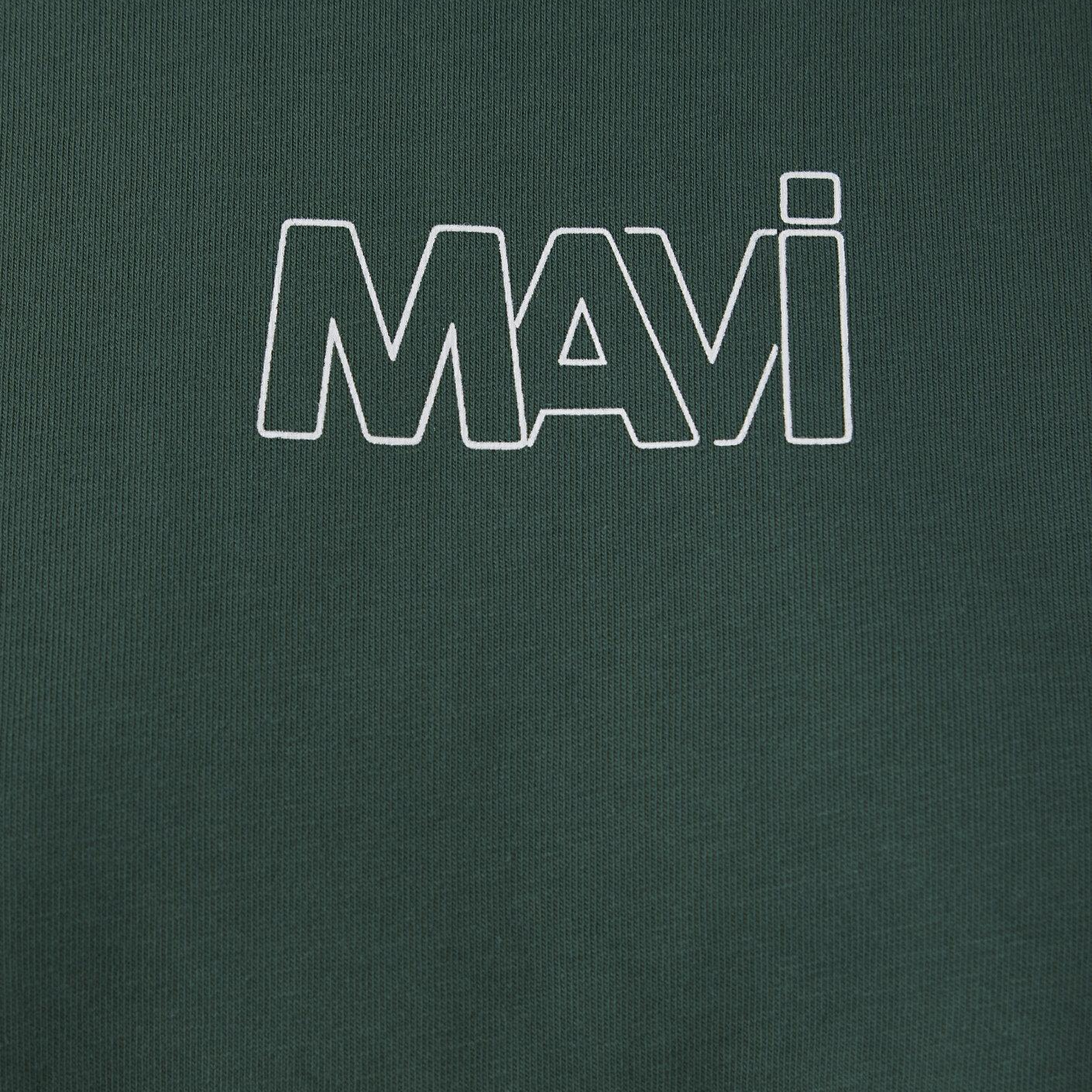 Mavi Mavi Logo Baskılı Yeşil Tişört Oversize / Geniş Kesim 1611592-71580
