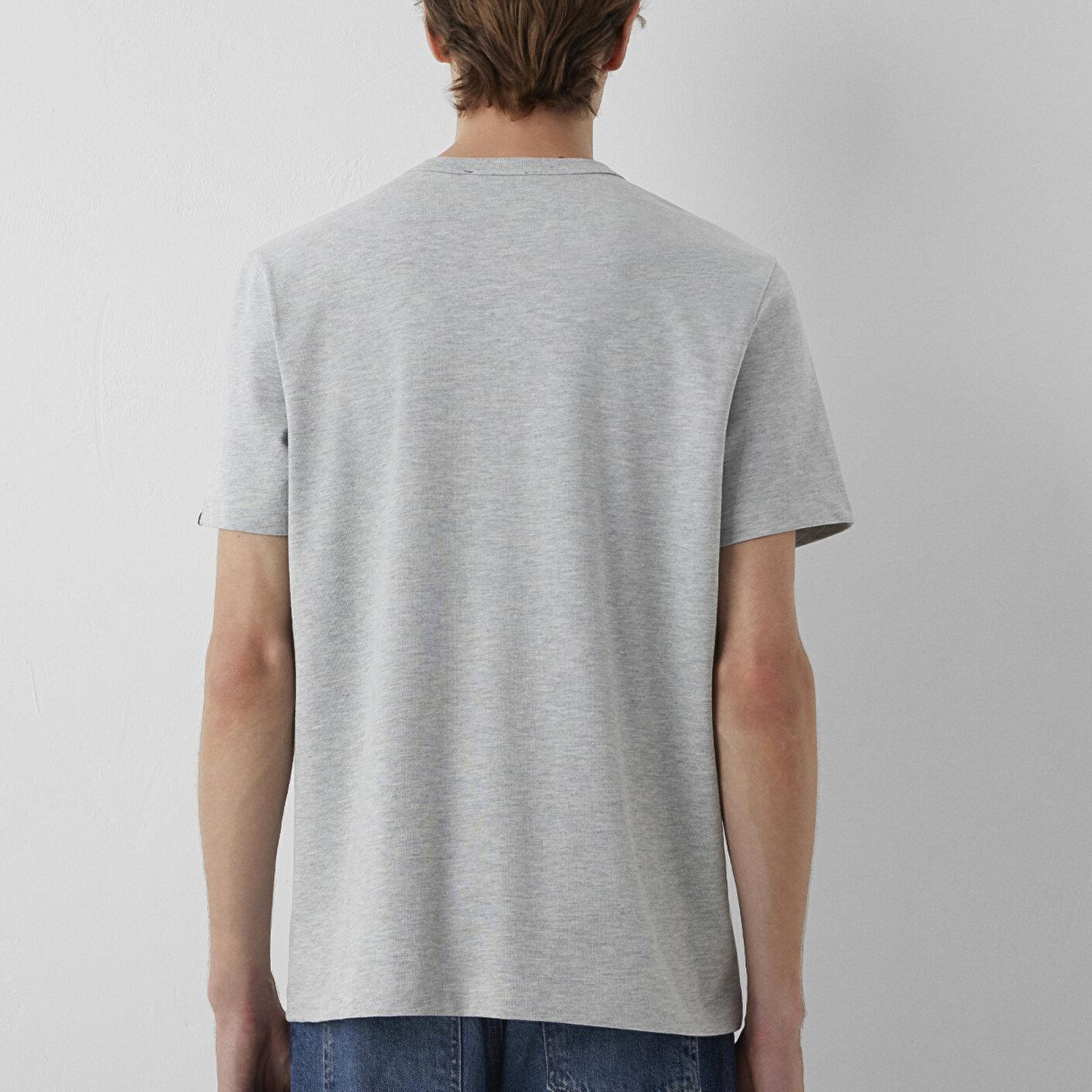 Mavi Gri Basic Tişört Regular Fit / Normal Kesim 0613509-80018