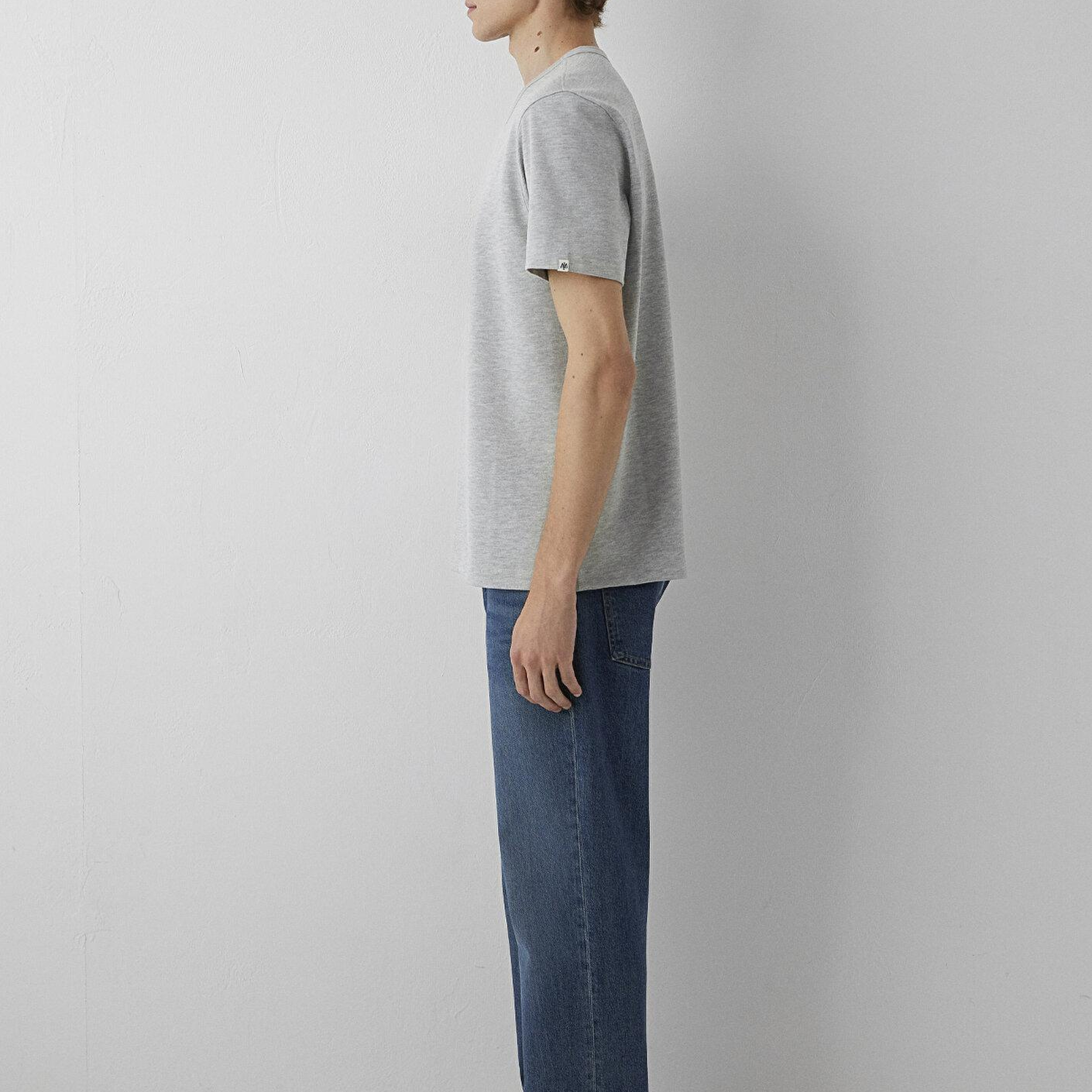 Mavi Gri Basic Tişört Regular Fit / Normal Kesim 0613509-80018
