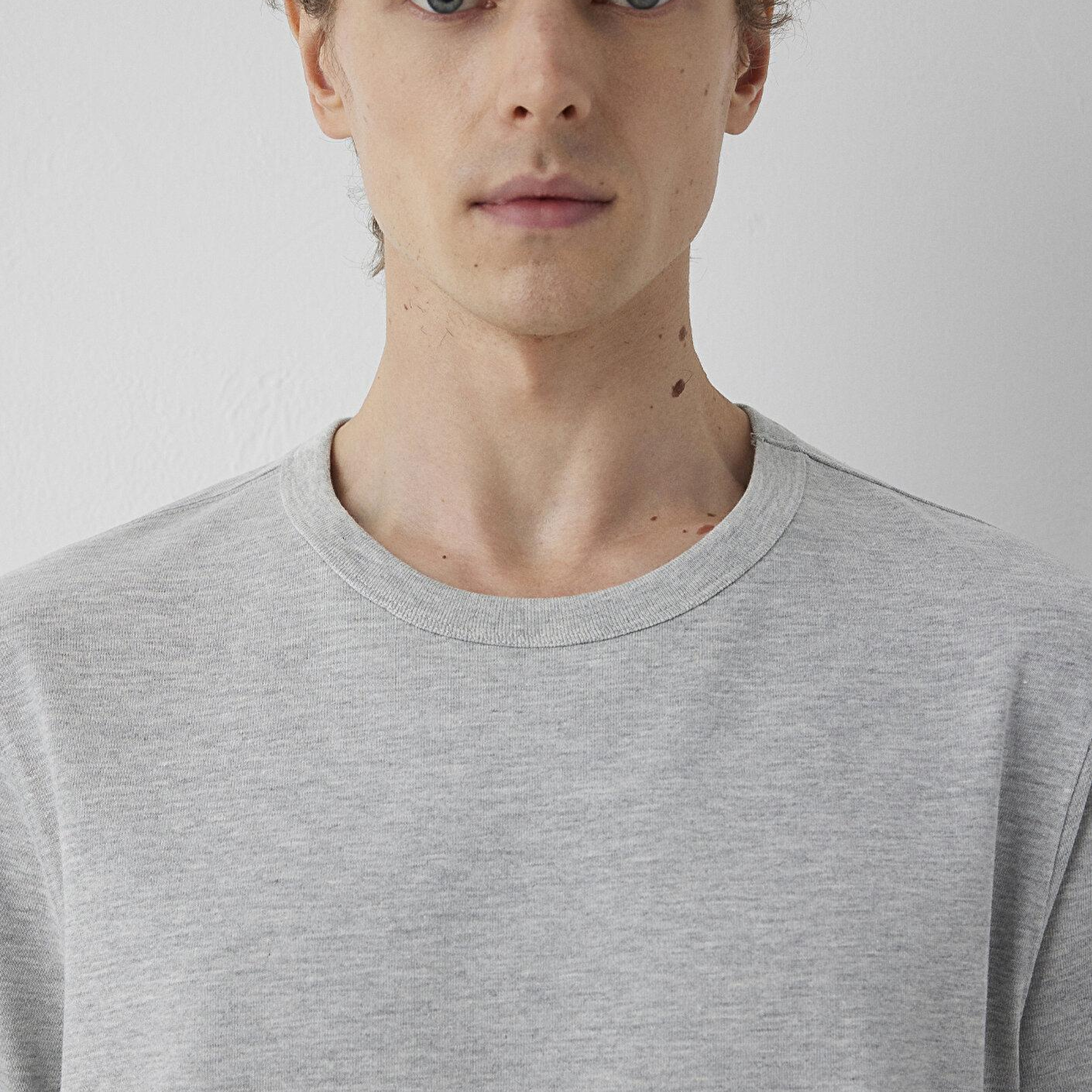 Mavi Gri Basic Tişört Regular Fit / Normal Kesim 0613509-80018