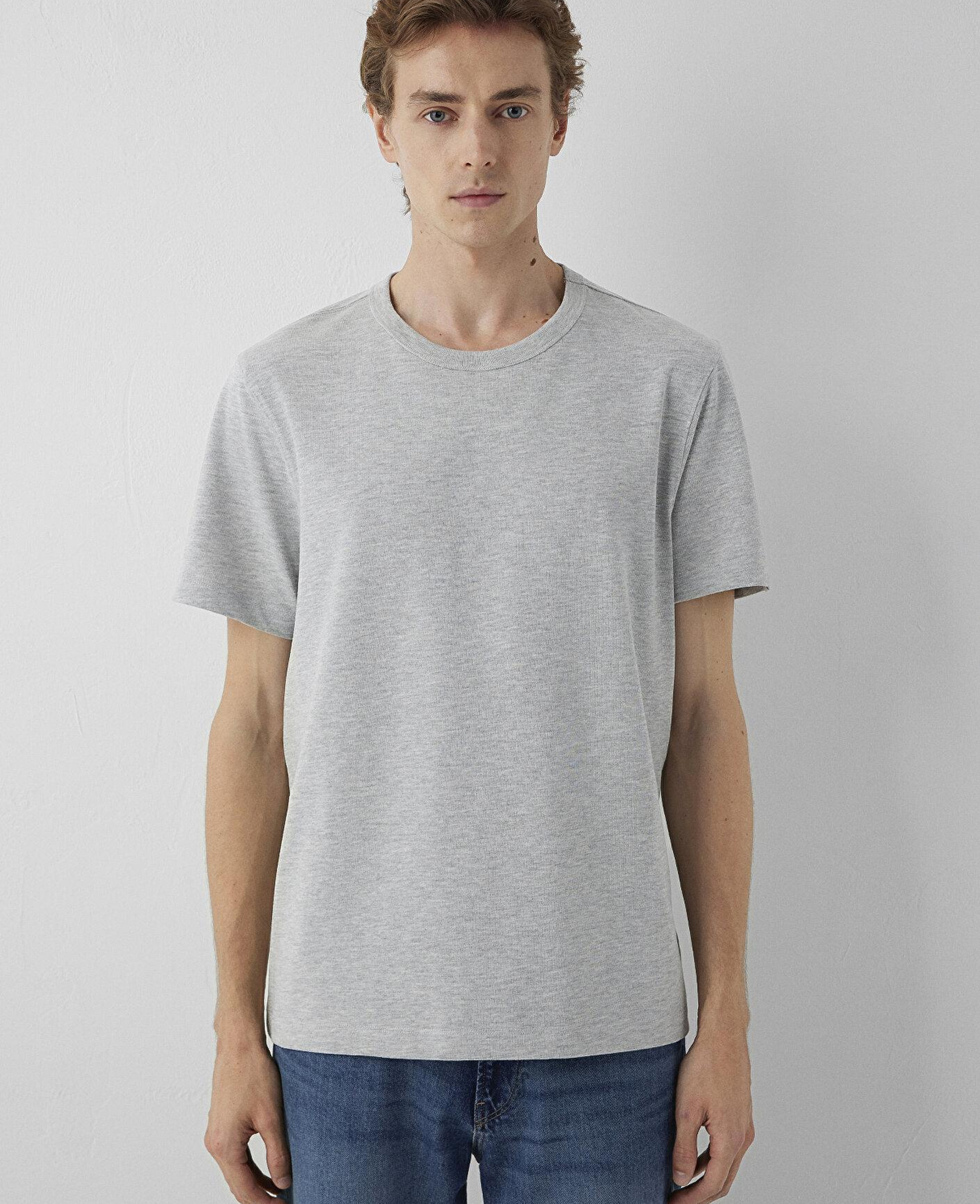 Mavi Gri Basic Tişört Regular Fit / Normal Kesim 0613509-80018