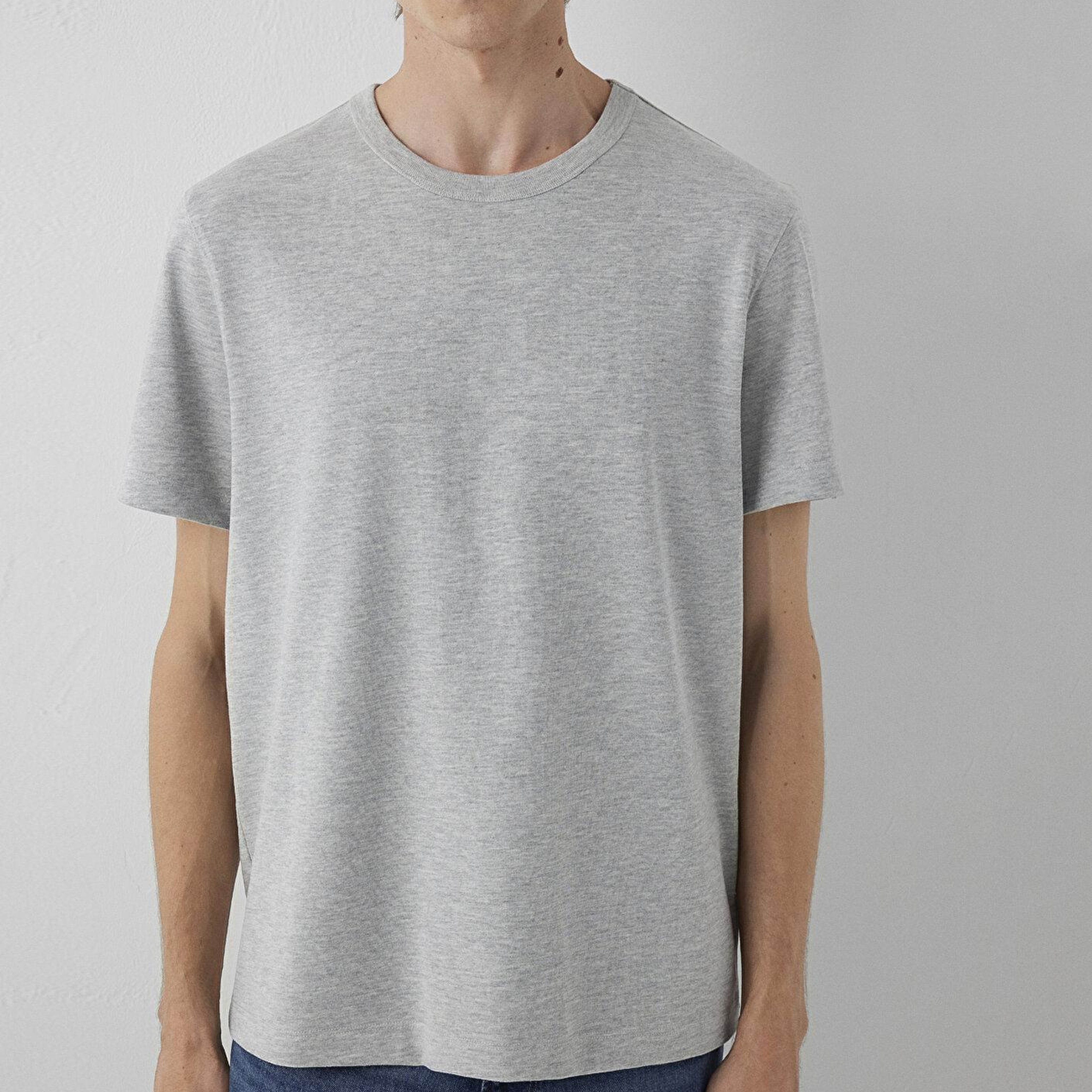 Mavi Gri Basic Tişört Regular Fit / Normal Kesim 0613509-80018
