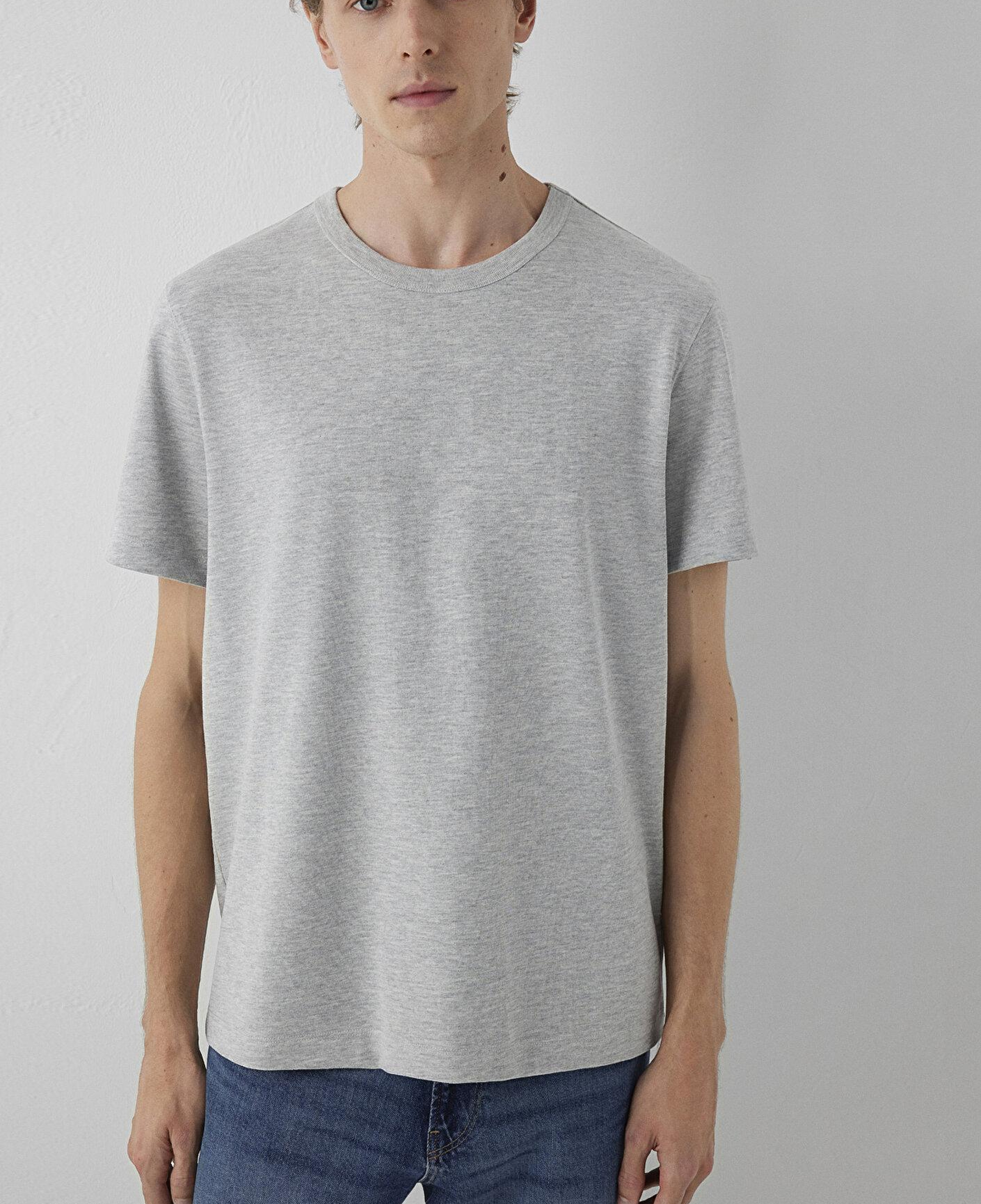 Mavi Gri Basic Tişört Regular Fit / Normal Kesim 0613509-80018