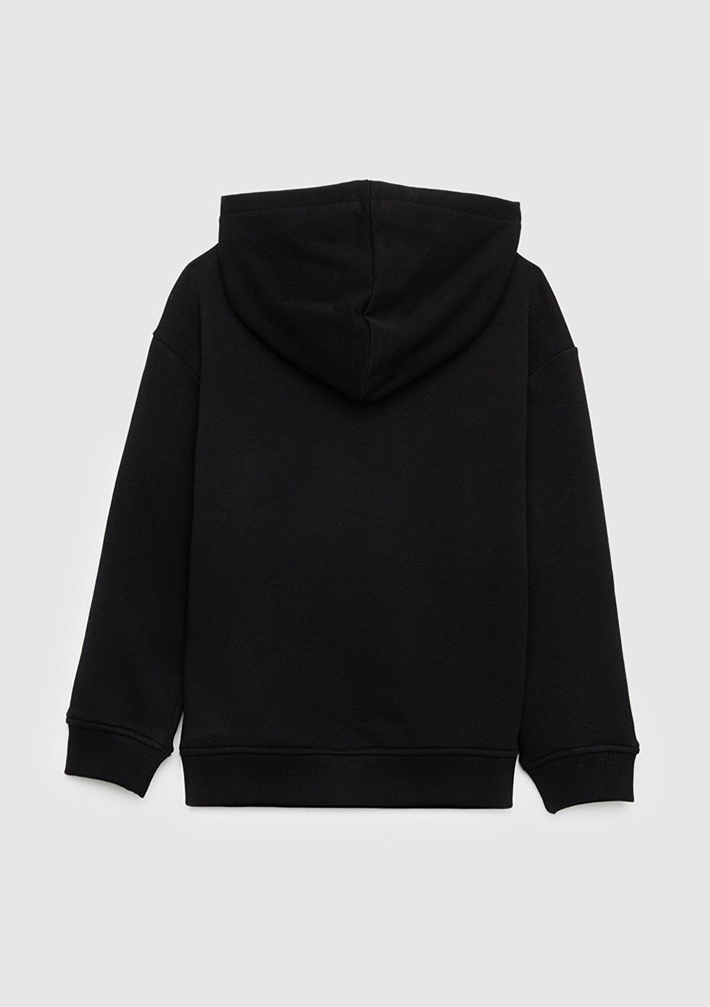 Mavi Kapüşonlu Siyah Sweatshirt 6S10199-900