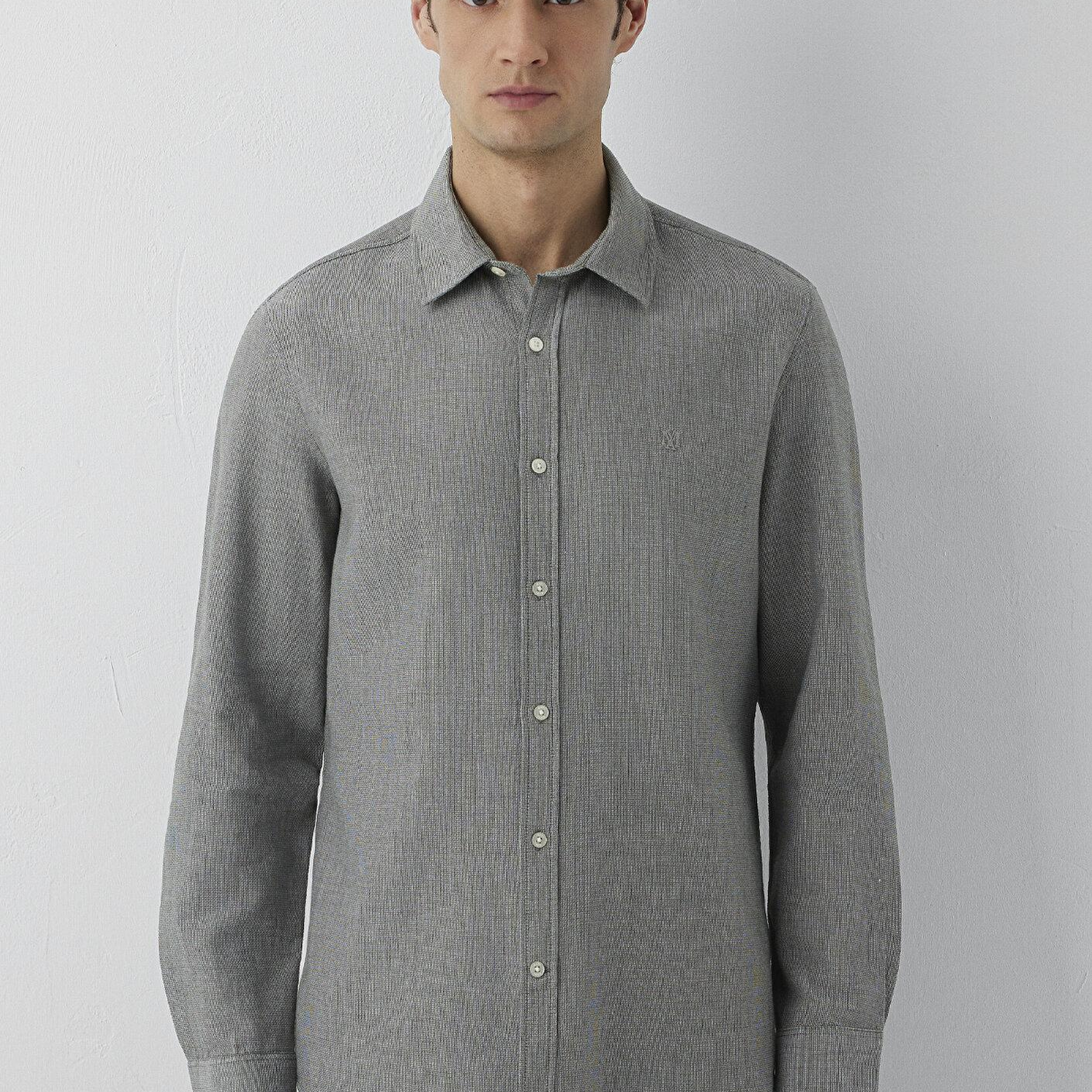 Mavi Yeşil Gömlek Slim Fit / Dar Kesim 0211656-88487
