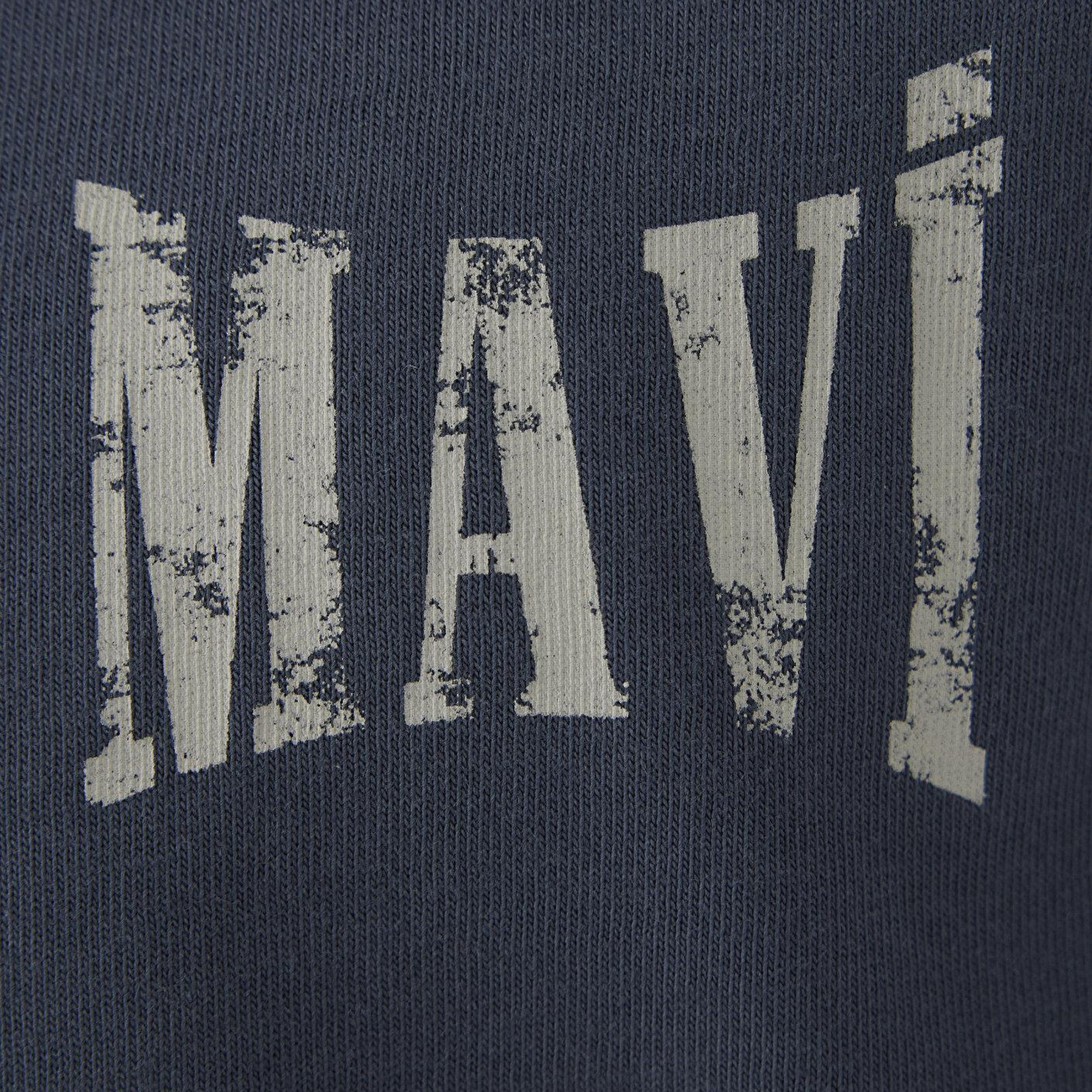 Mavi Mavi Baskılı Lacivert Tişört Loose Fit / Bol Rahat Kesim 0613579-80776