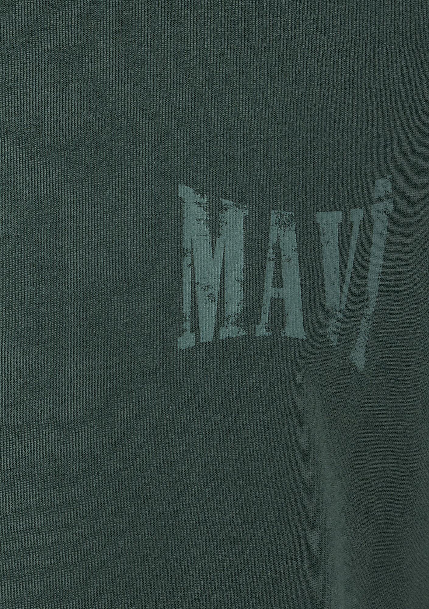 Mavi Mavi Baskılı Yeşil Tişört Loose Fit / Bol Rahat Kesim 0613579-71580