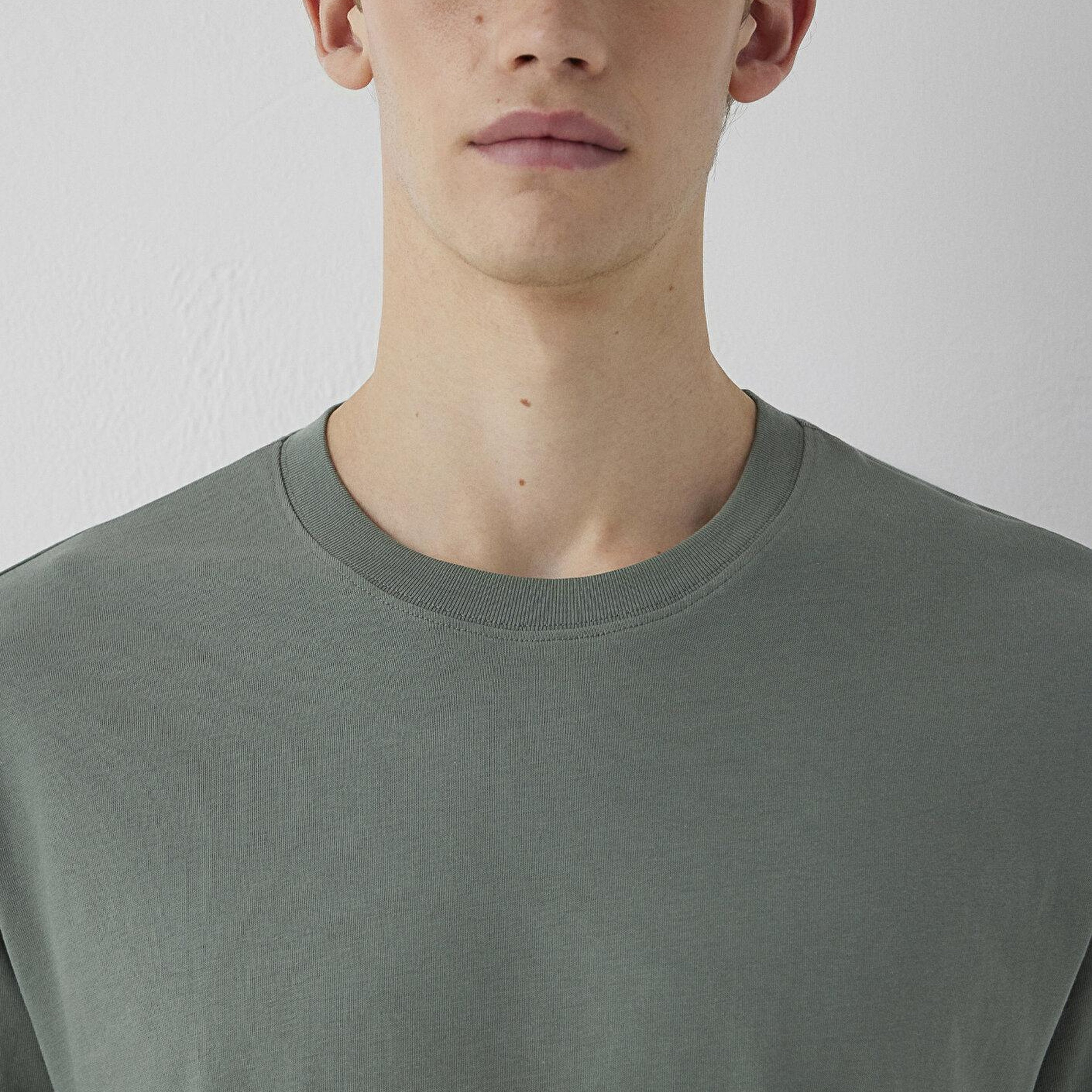 Mavi Haki Basic Tişört Loose Fit / Bol Rahat Kesim 066249-80692