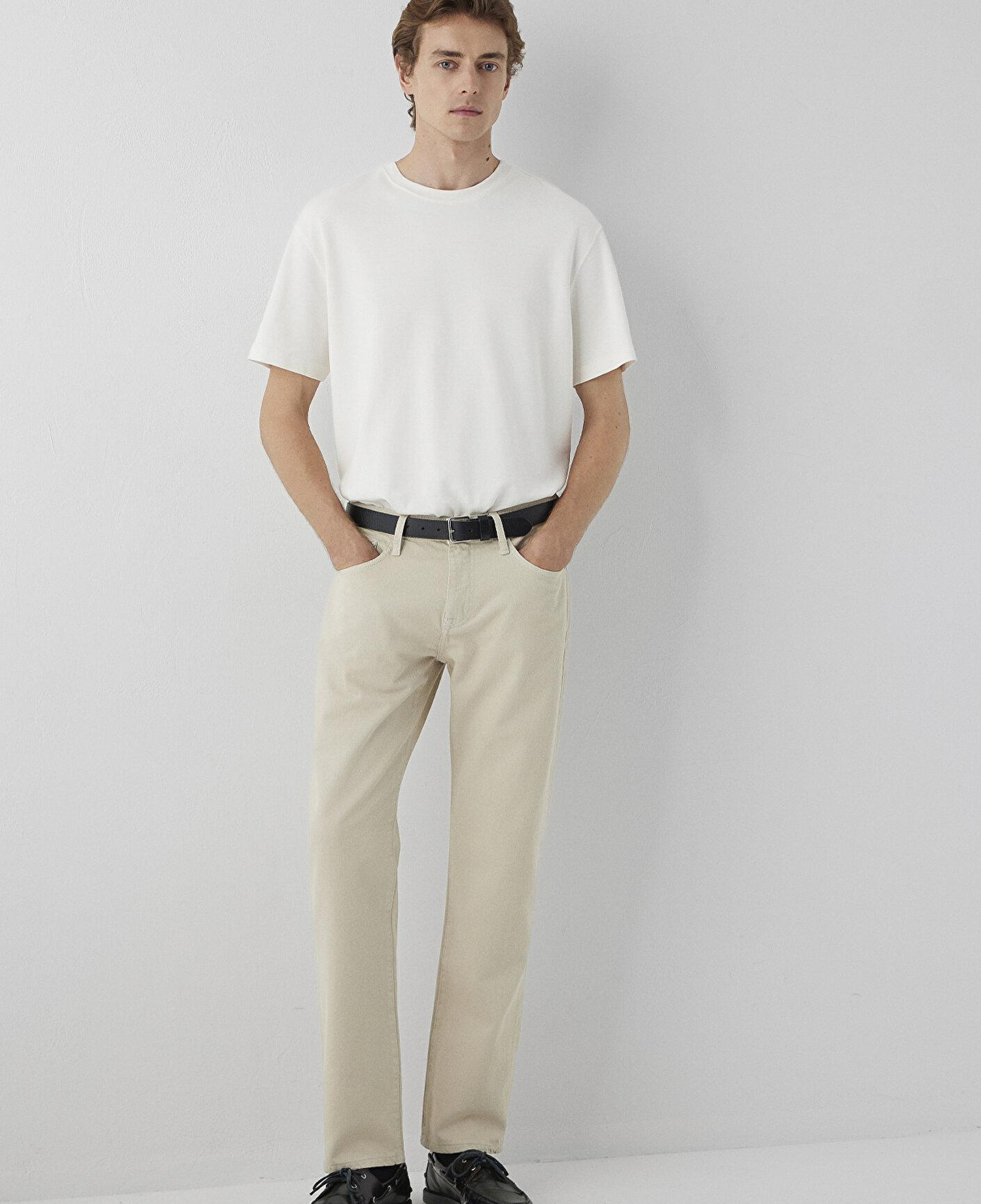 Mavi Lisbon Bej Gabardin Pantolon 0010039-A4104