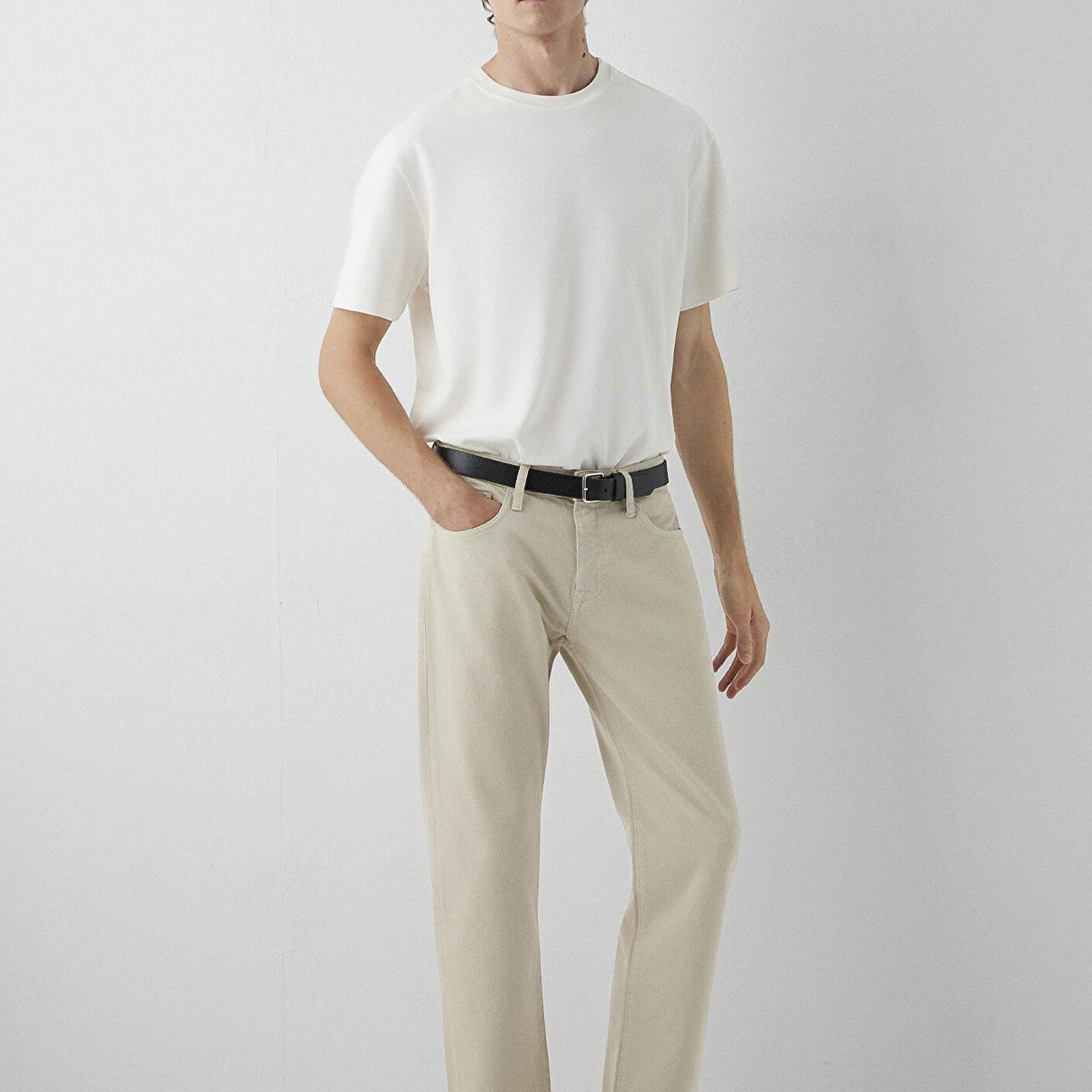 Mavi Lisbon Bej Gabardin Pantolon 0010039-A4104