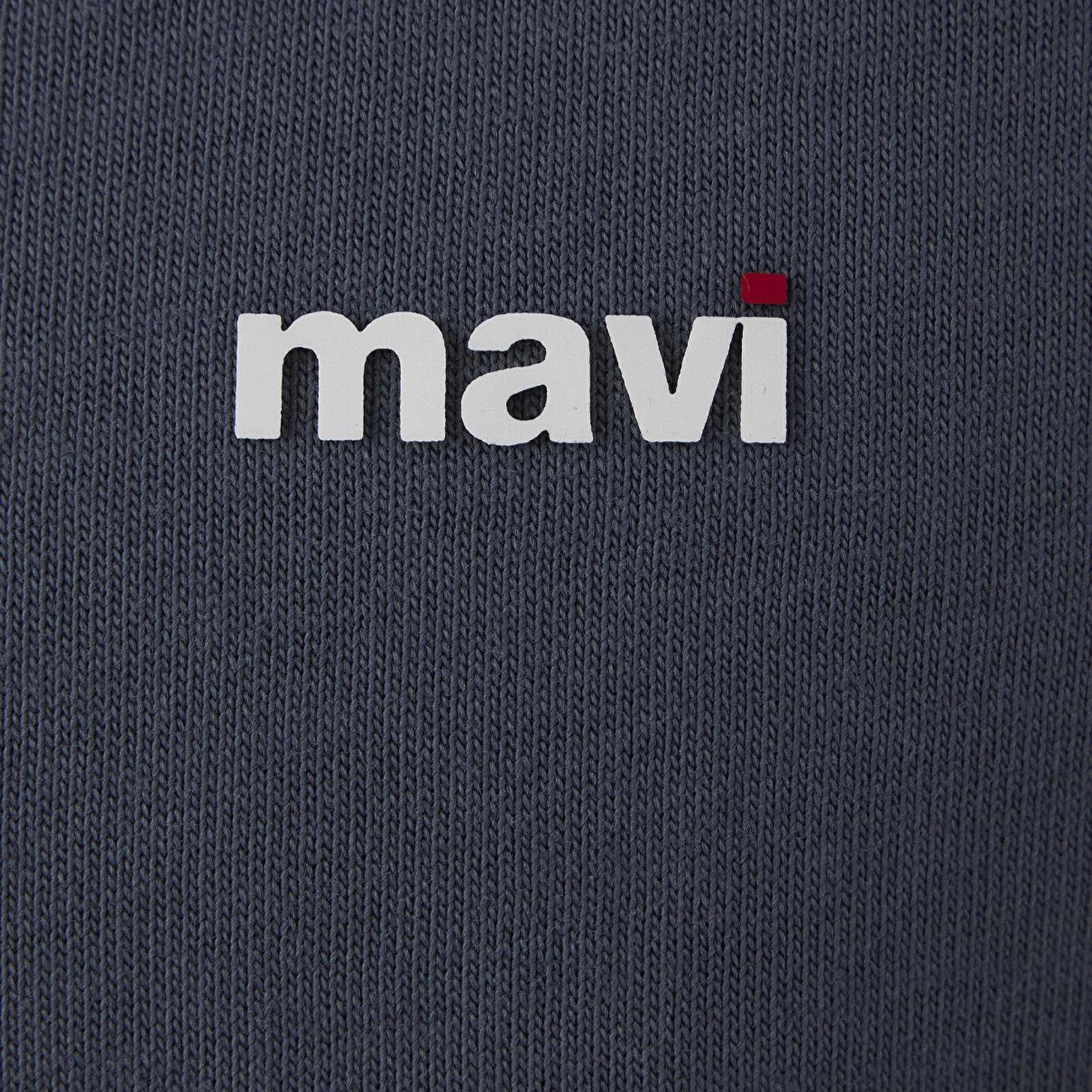 Mavi Antrasit Basic Tişört Loose Fit / Bol Rahat Kesim 0612216-80776