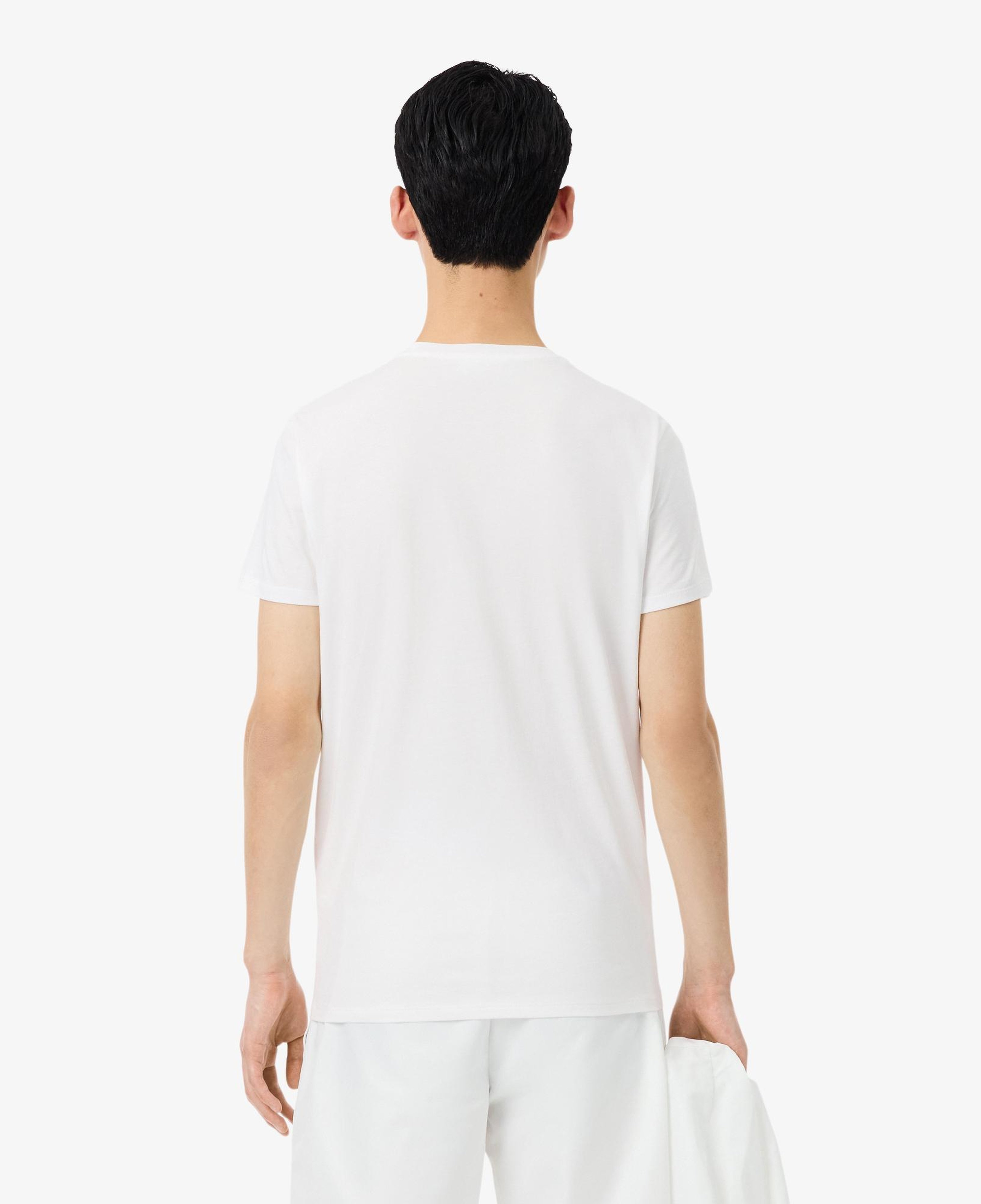 Erkek Regular Fit Bisiklet Yaka Beyaz T-Shirt