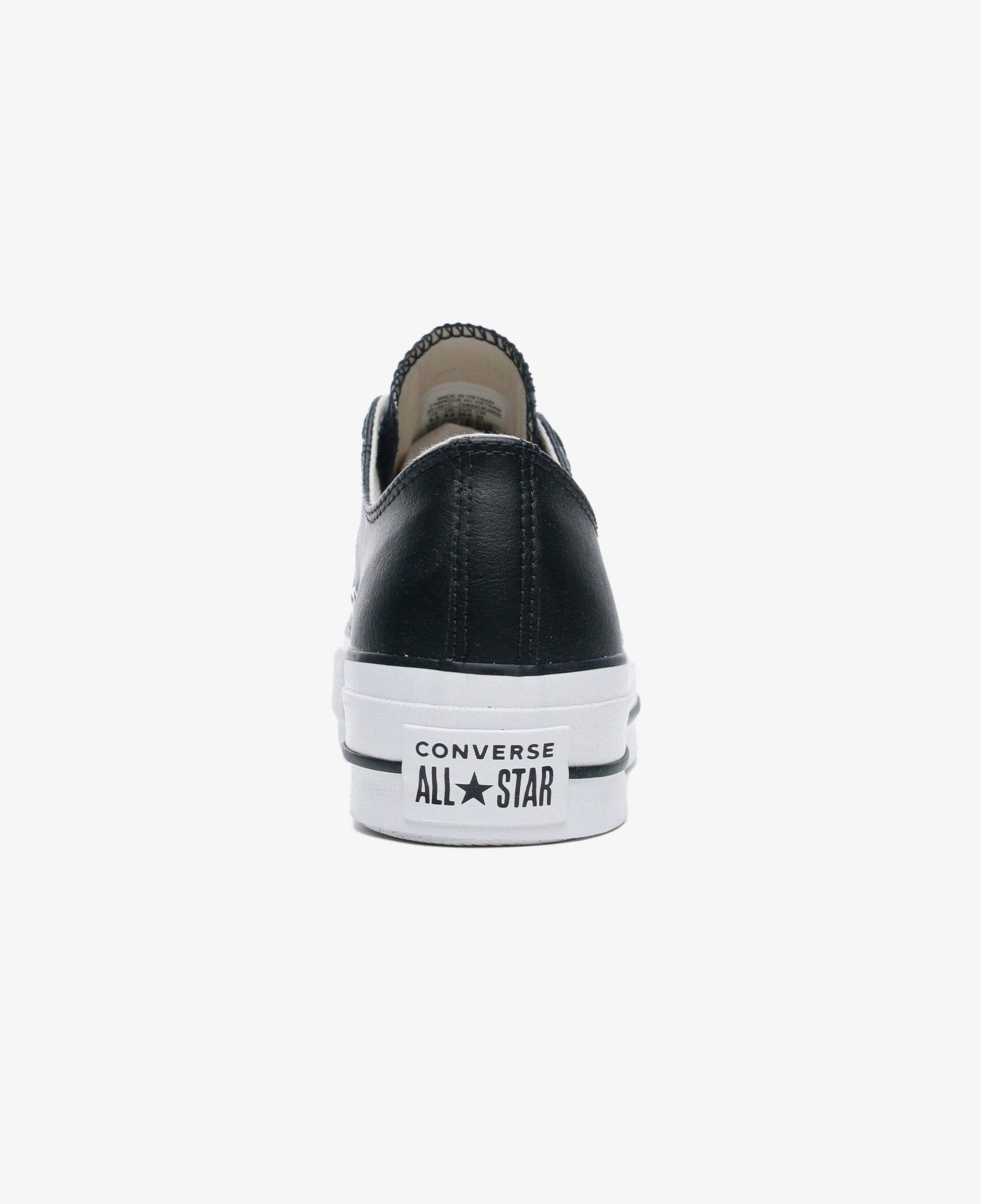 Converse Chuck Taylor All Star Lift Unisex Siyah Deri Platform Sneaker
