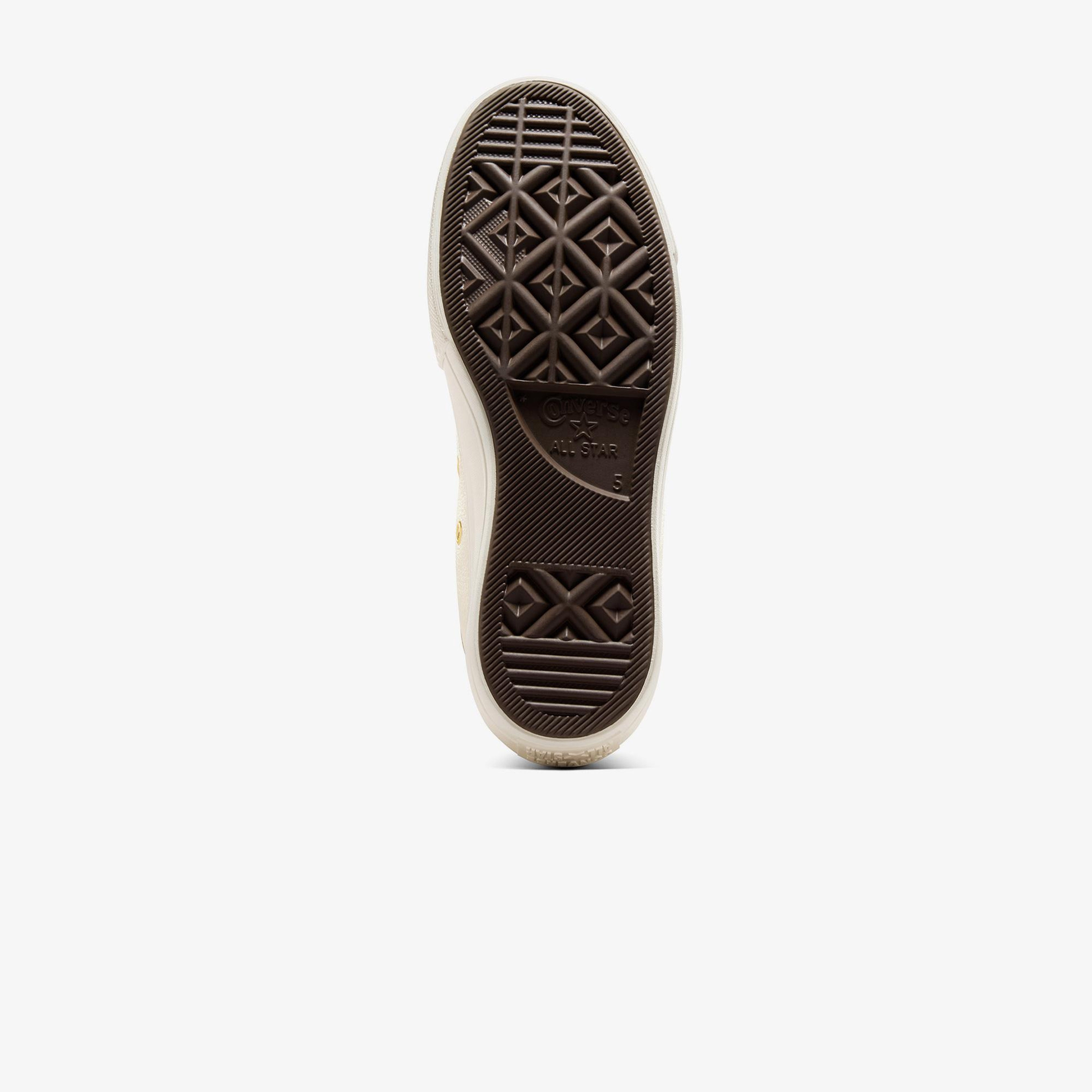 Converse Chuck Taylor All Star Lift Kadın Krem Deri Platform Sneaker