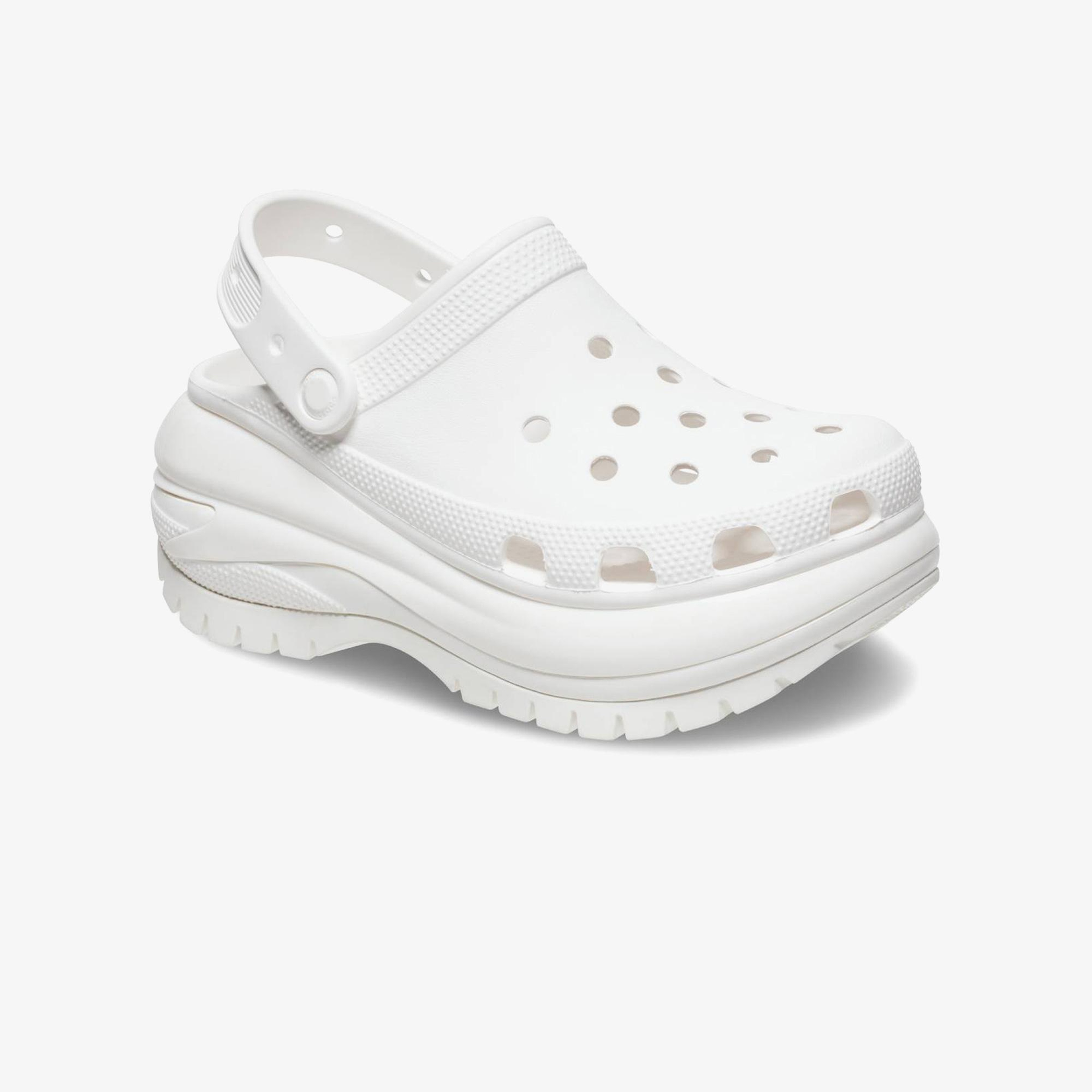 Crocs Classic Mega Crush  Kadın Beyaz Terlik