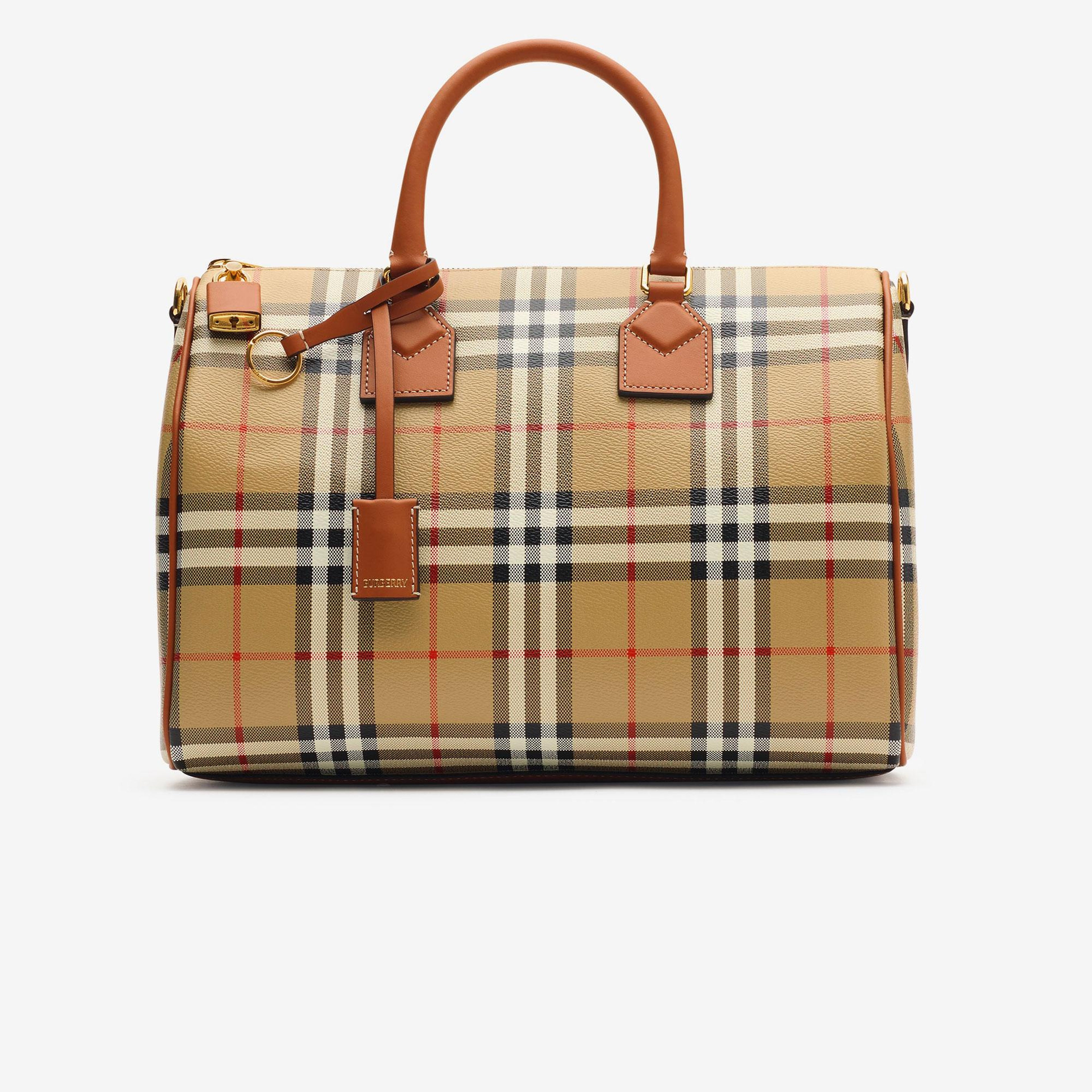 Burberry Bowling Kadın Bej El Çantası