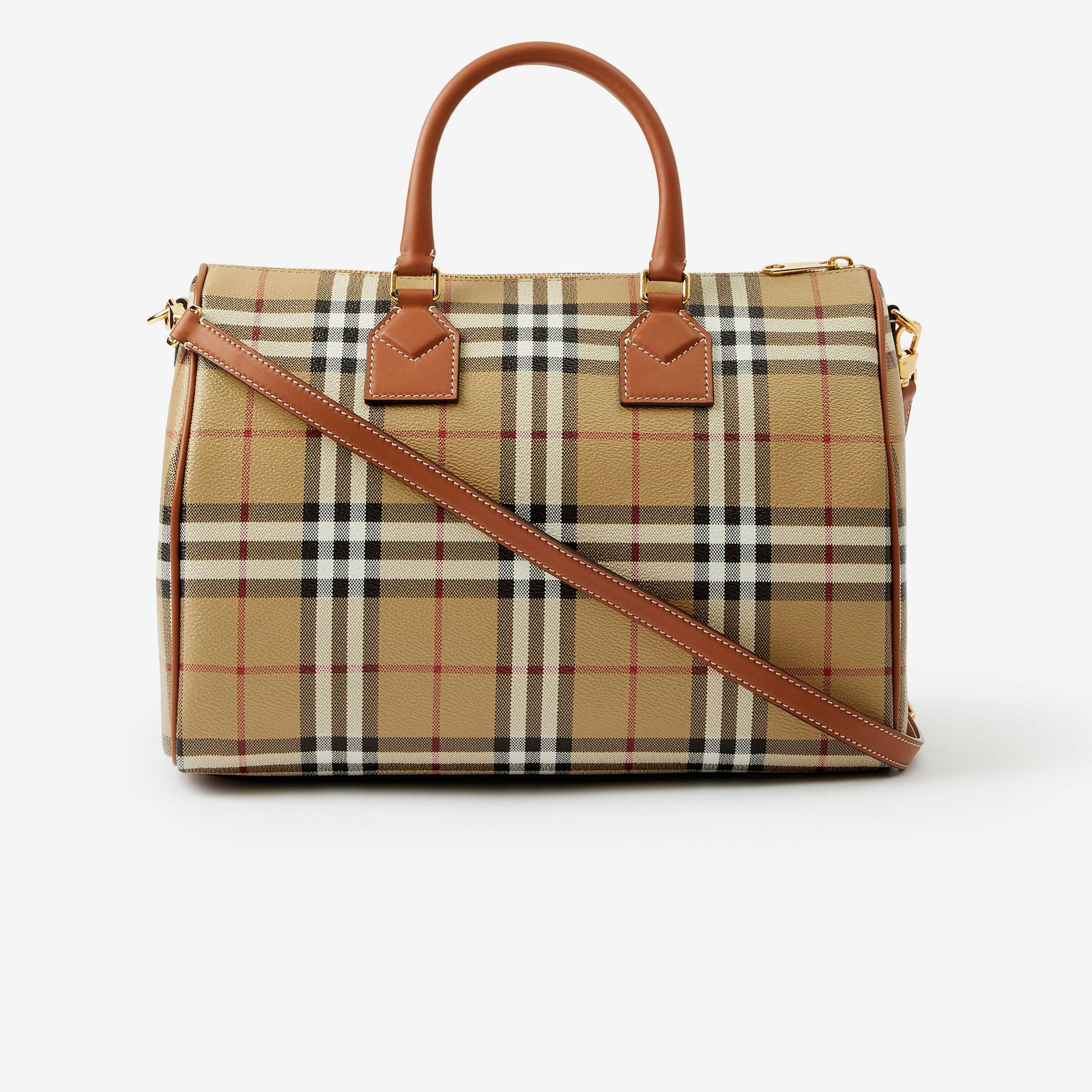 Burberry Bowling Kadın Bej El Çantası