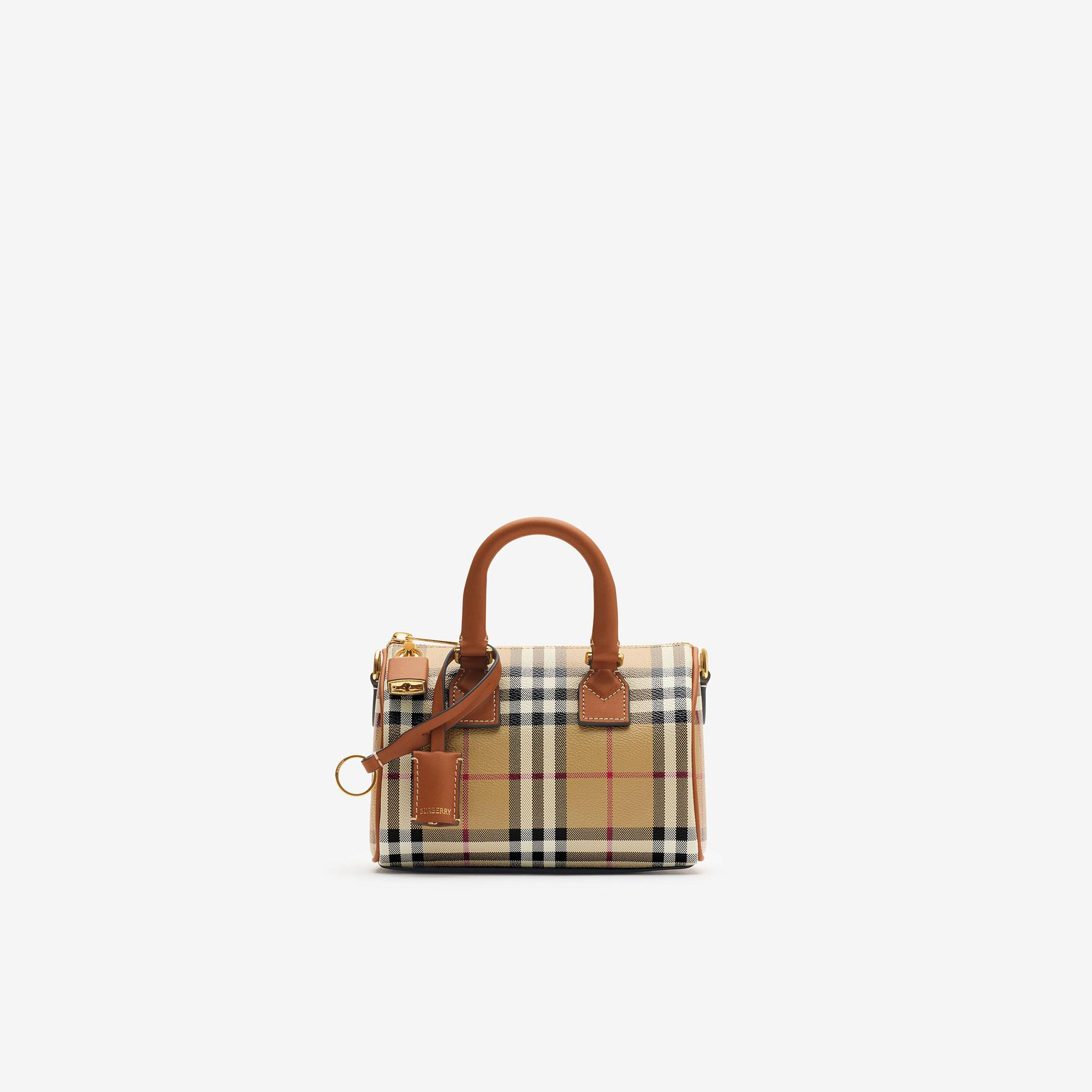 Burberry Bowling Kadın Bej El Çantası