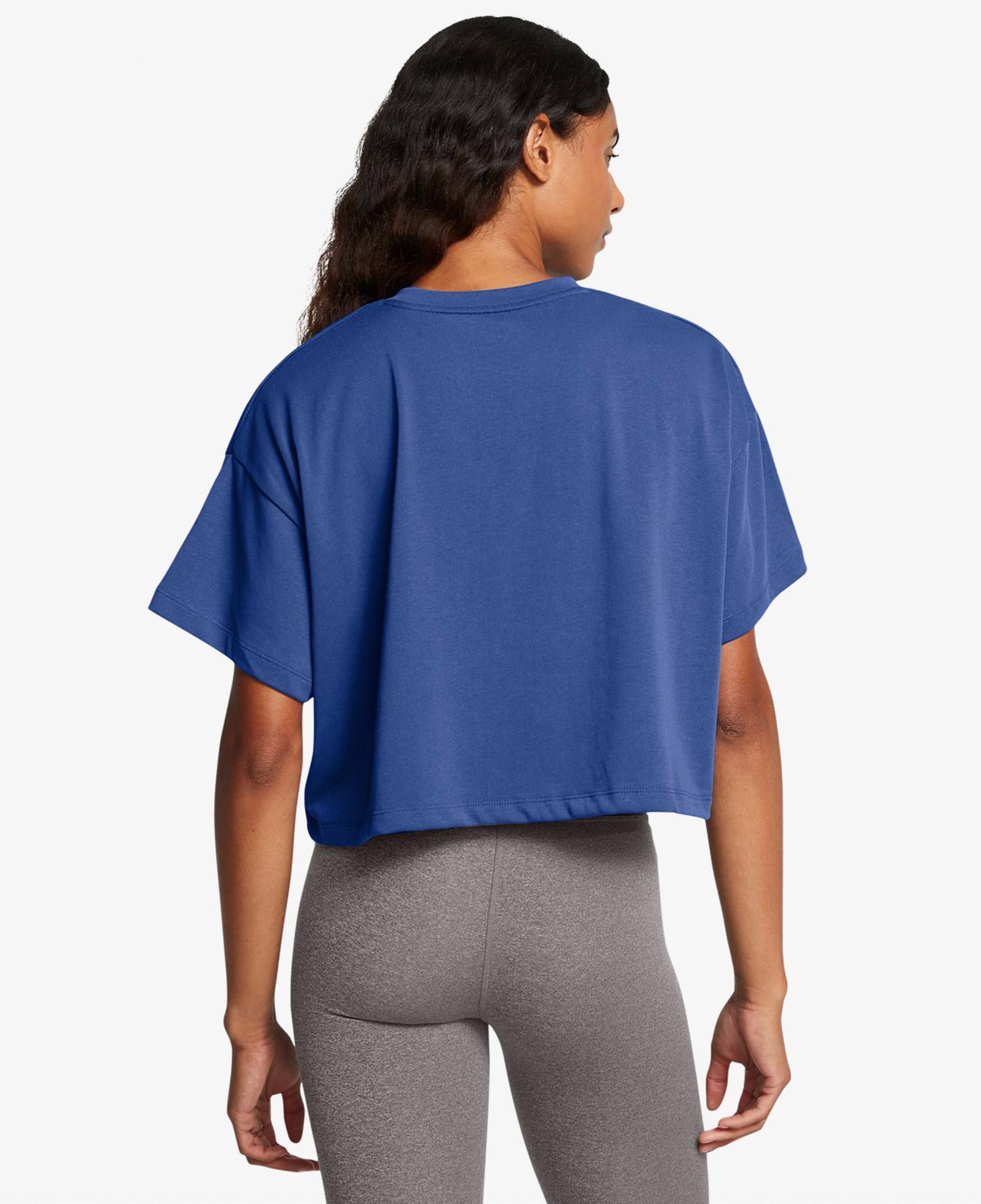 Under Armour Varsity Mix Heavyweight Kadın Mavi Antrenman T-Shirt